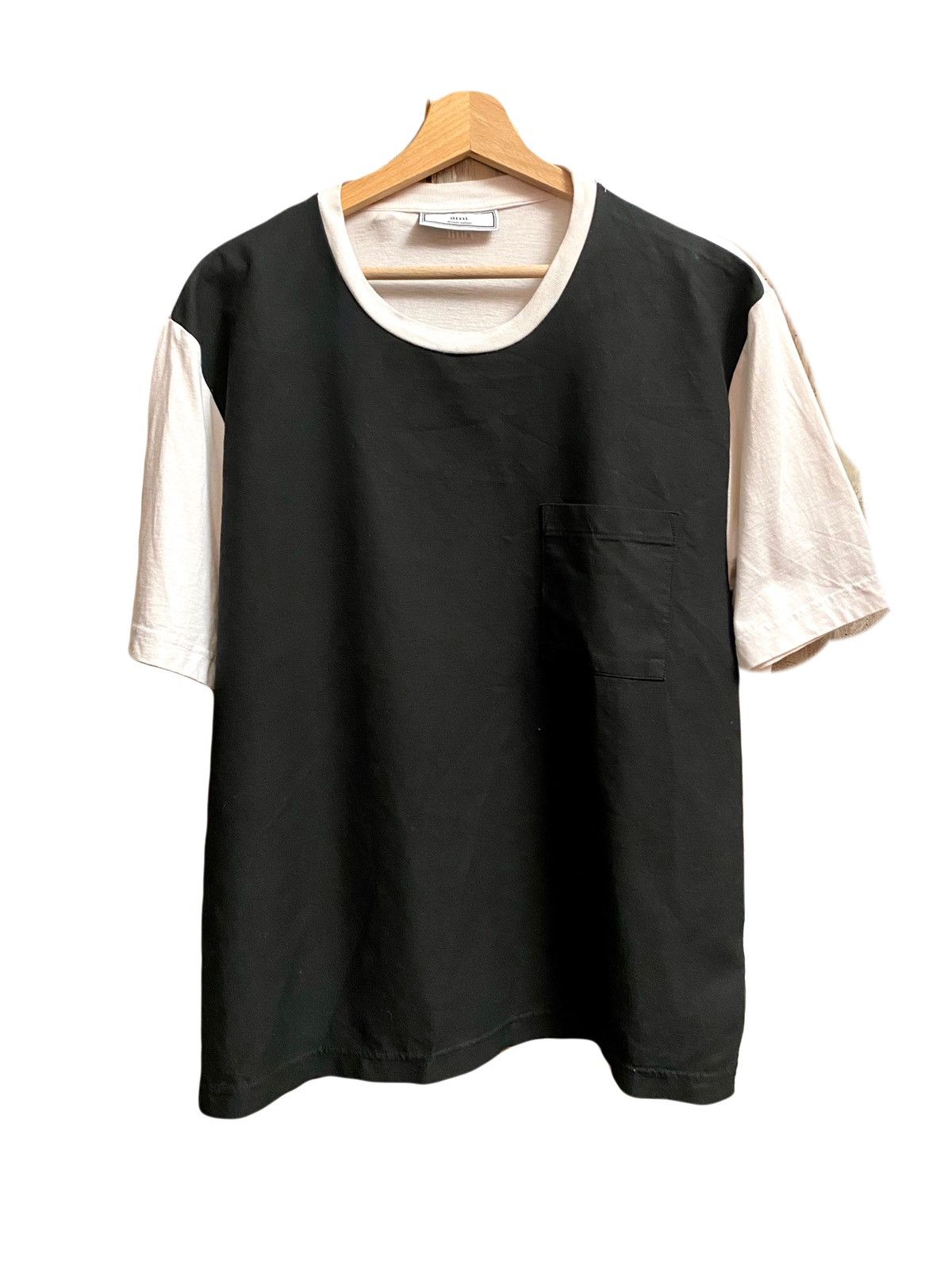 AMI Ami black & white gabardine t-shirt M Size US M / EU 48-50 / 2 - 1 Thumbnail
