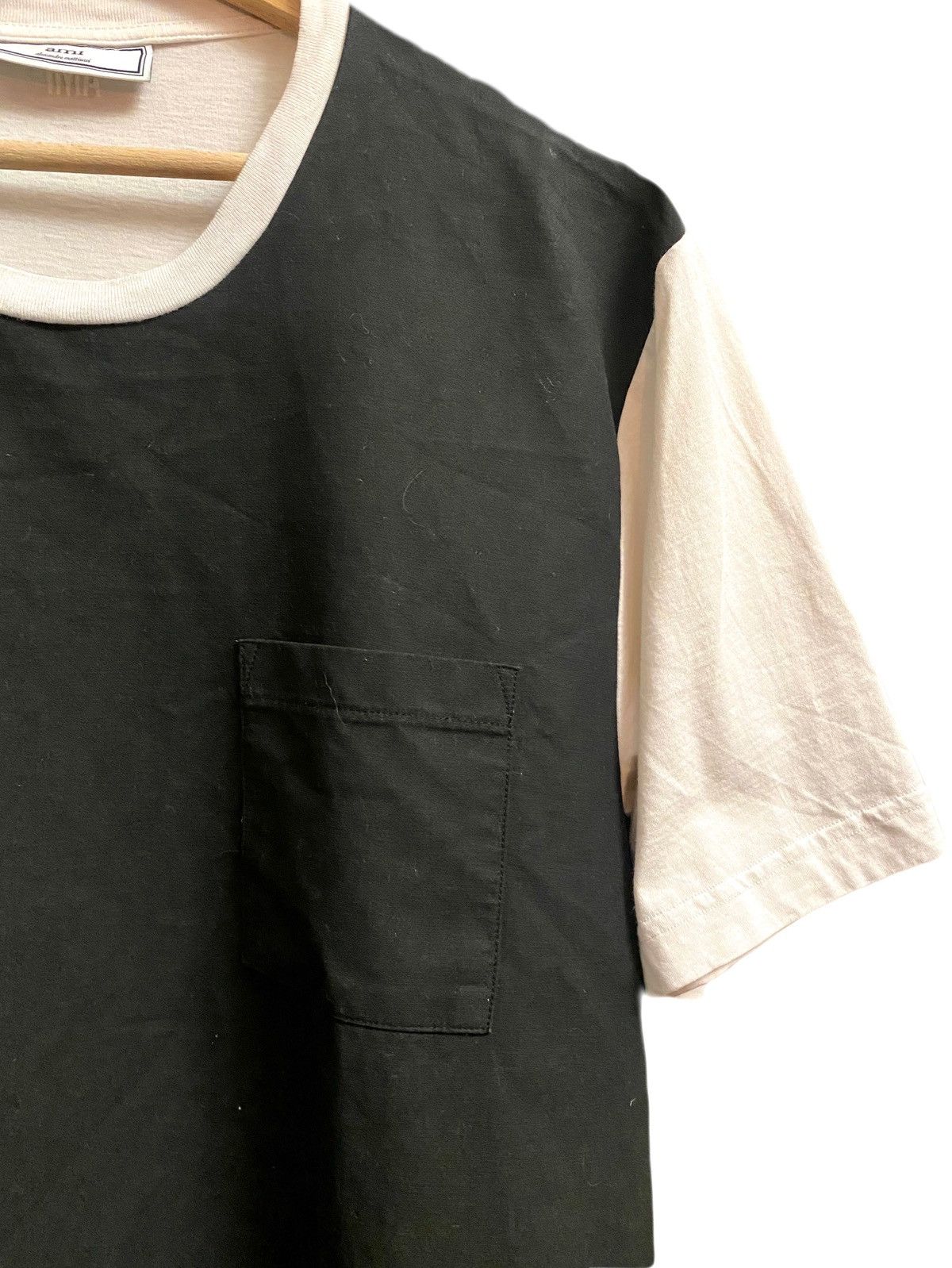 AMI Ami black & white gabardine t-shirt M Size US M / EU 48-50 / 2 - 11 Thumbnail