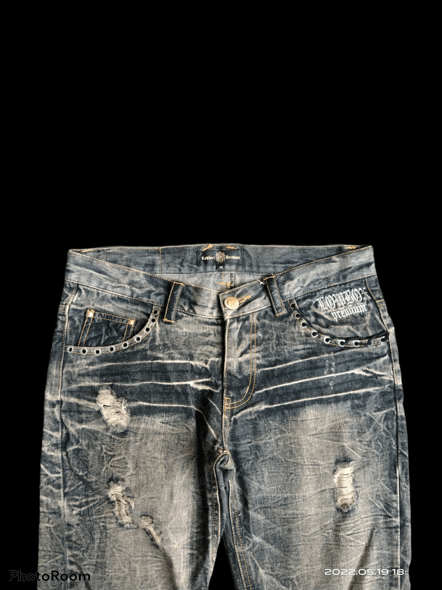 LOWBOX FLARED🔥SUPER SICK LOWBOX DENIM PANTS Size US 29 - 3 Thumbnail