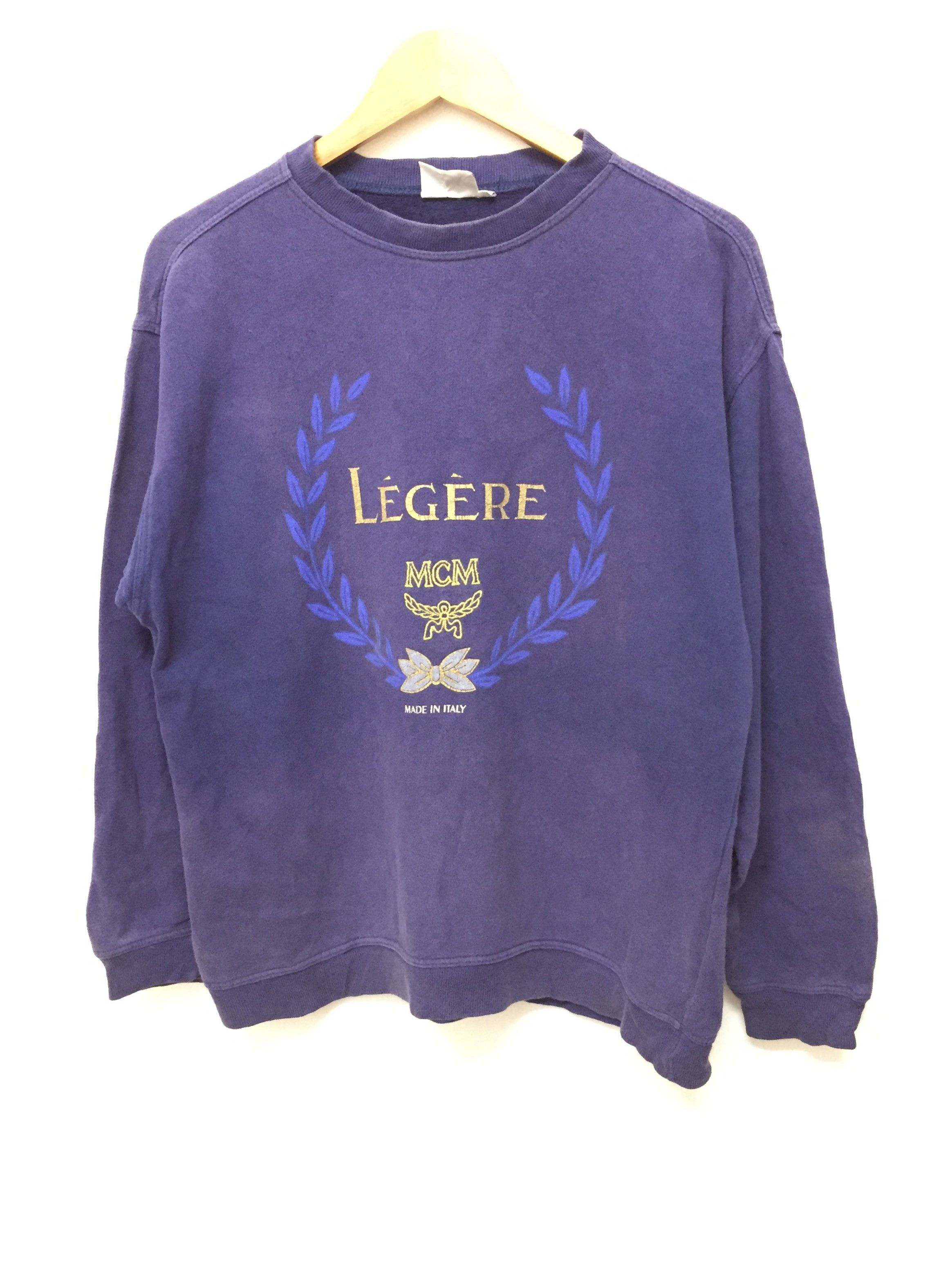 MCM 80's Made in ITALY Embrodered logo sweatshirt Size US M / EU 48-50 / 2 - 1 Thumbnail