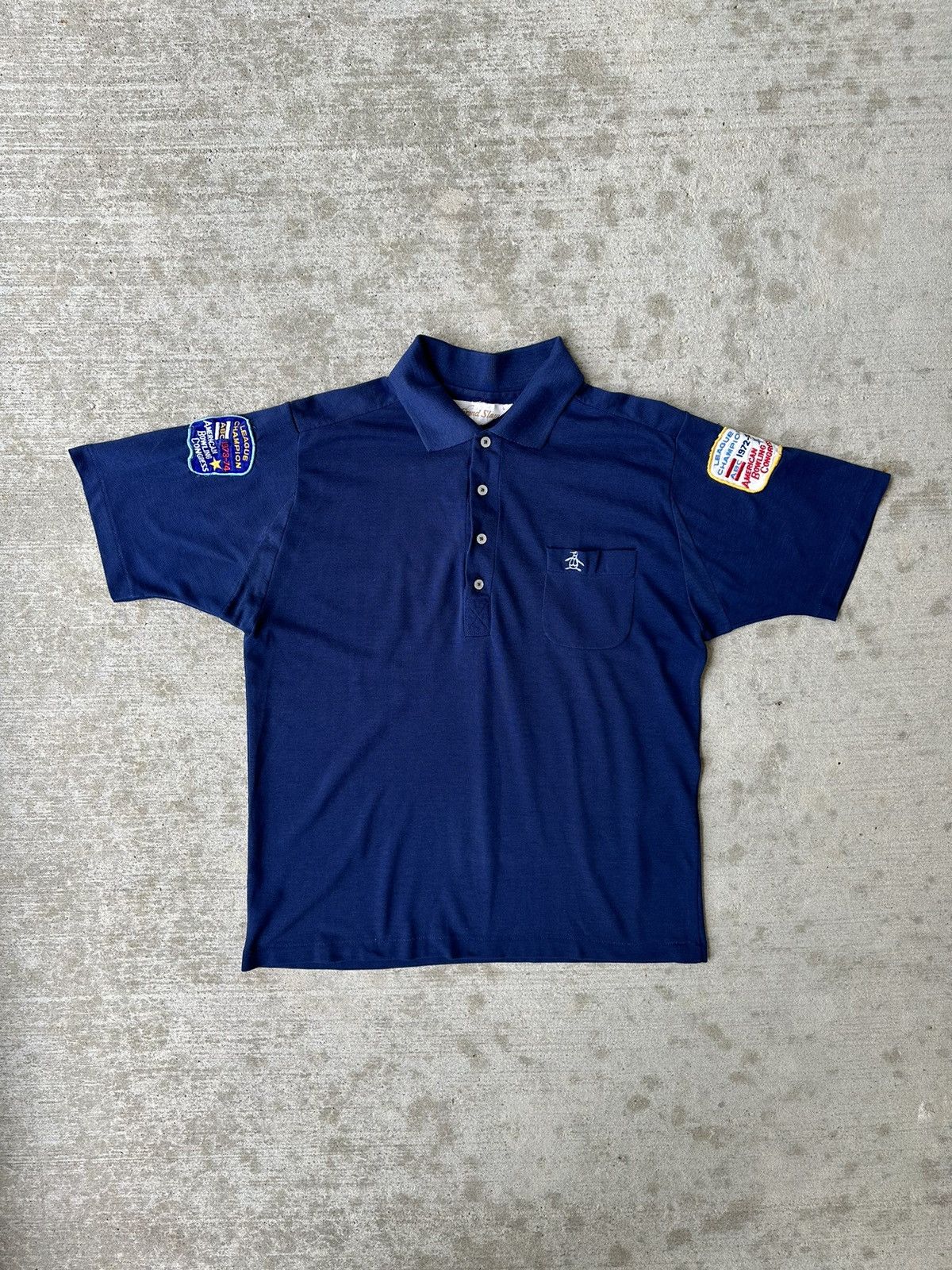 Grand Slam × Vintage Vintage 70s Embroidered Bowling Shirt Size US S / EU 44-46 / 1 - 1 Thumbnail