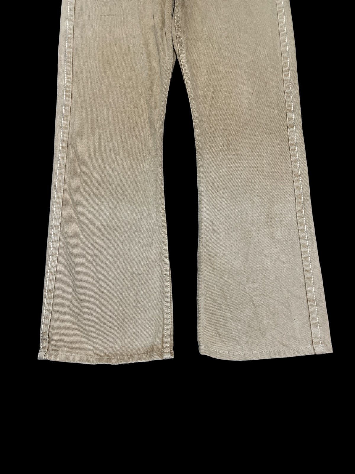 Japanese Brand FLARED💥BLUE WAY BROWN FADED DISTRESSED DENIM PANT Size US 32 / EU 48 - 4 Thumbnail