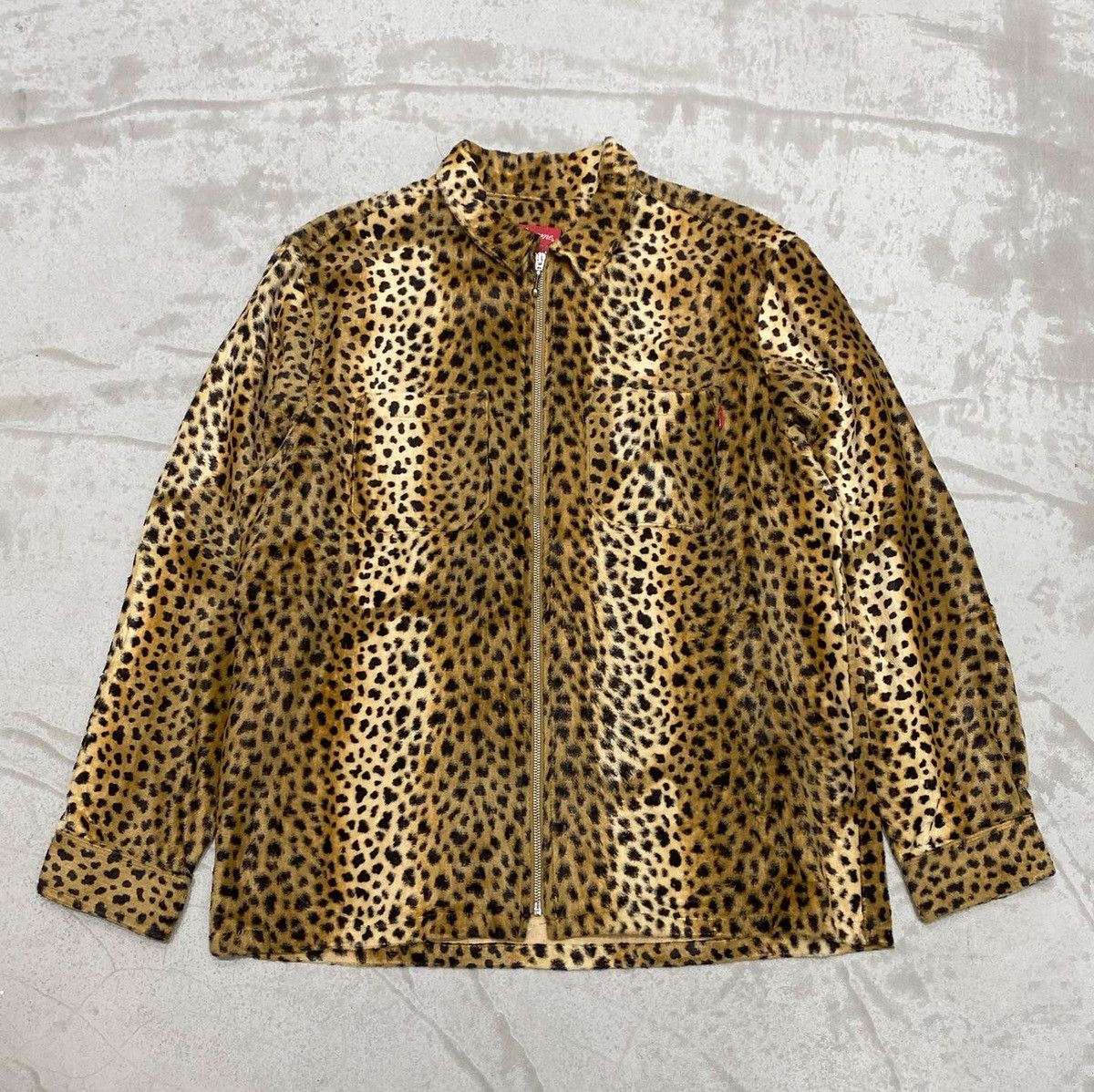 Supreme Supreme Cheetah Pile Zip Up Shirt | Grailed