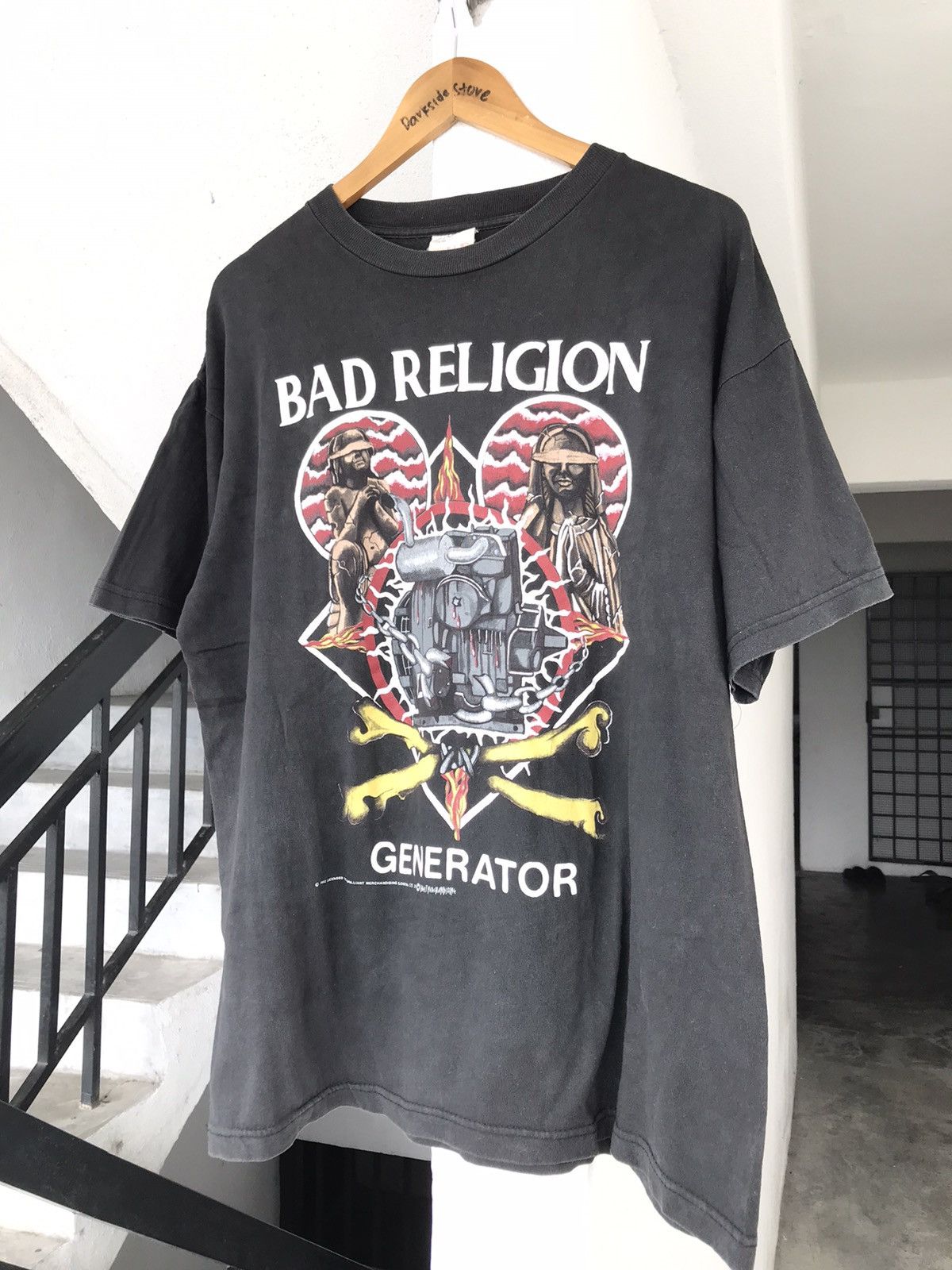 Band Tees × Vintage Very Rare 1992 Bad Religion Generator Tee Size US L / EU 52-54 / 3 - 2 Thumbnail