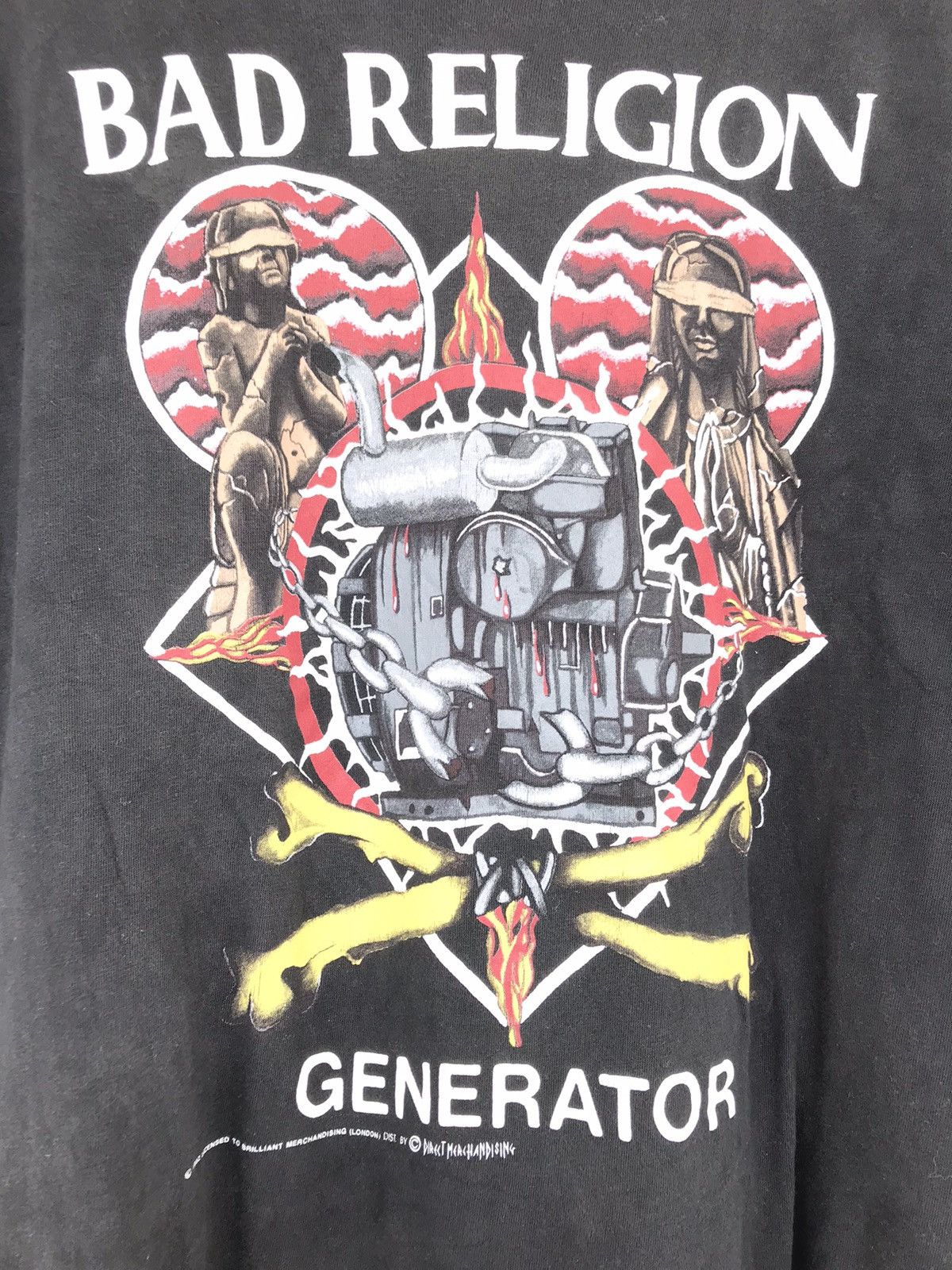 Band Tees × Vintage Very Rare 1992 Bad Religion Generator Tee Size US L / EU 52-54 / 3 - 6 Thumbnail