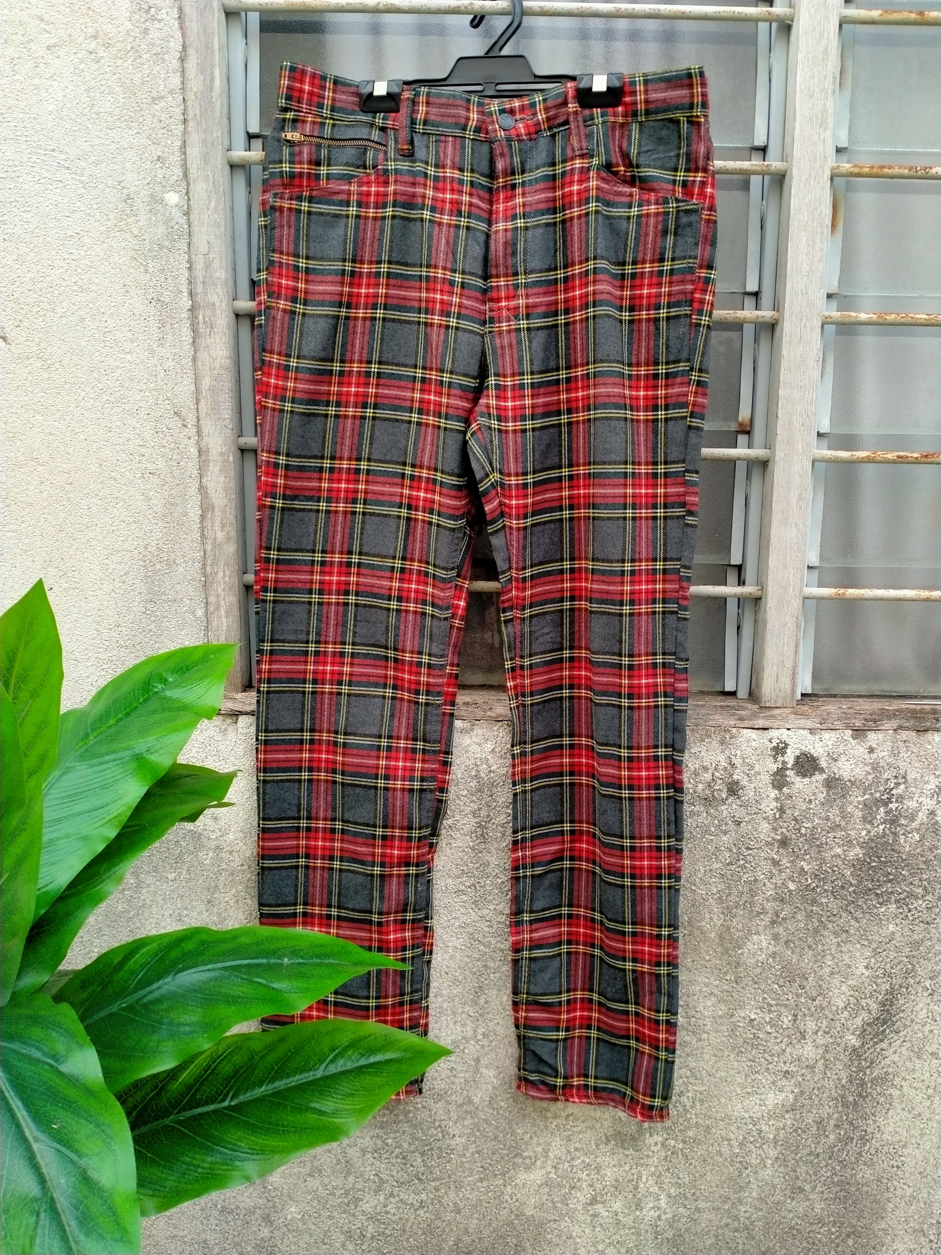 image of Seditionaries x Vintage Mackdaddy Checker Plaid Pants in Checkered, Men's (Size 34)