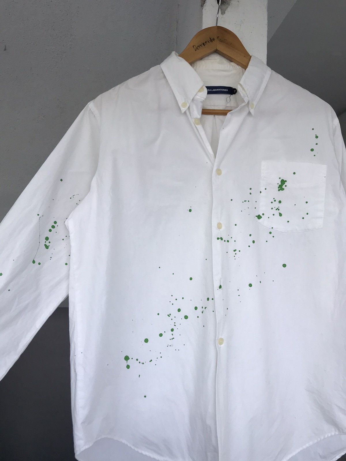 Futura × Recon Futura laboratories green Paint Splash Buttonh Up Shirt Size US L / EU 52-54 / 3 - 5 Thumbnail