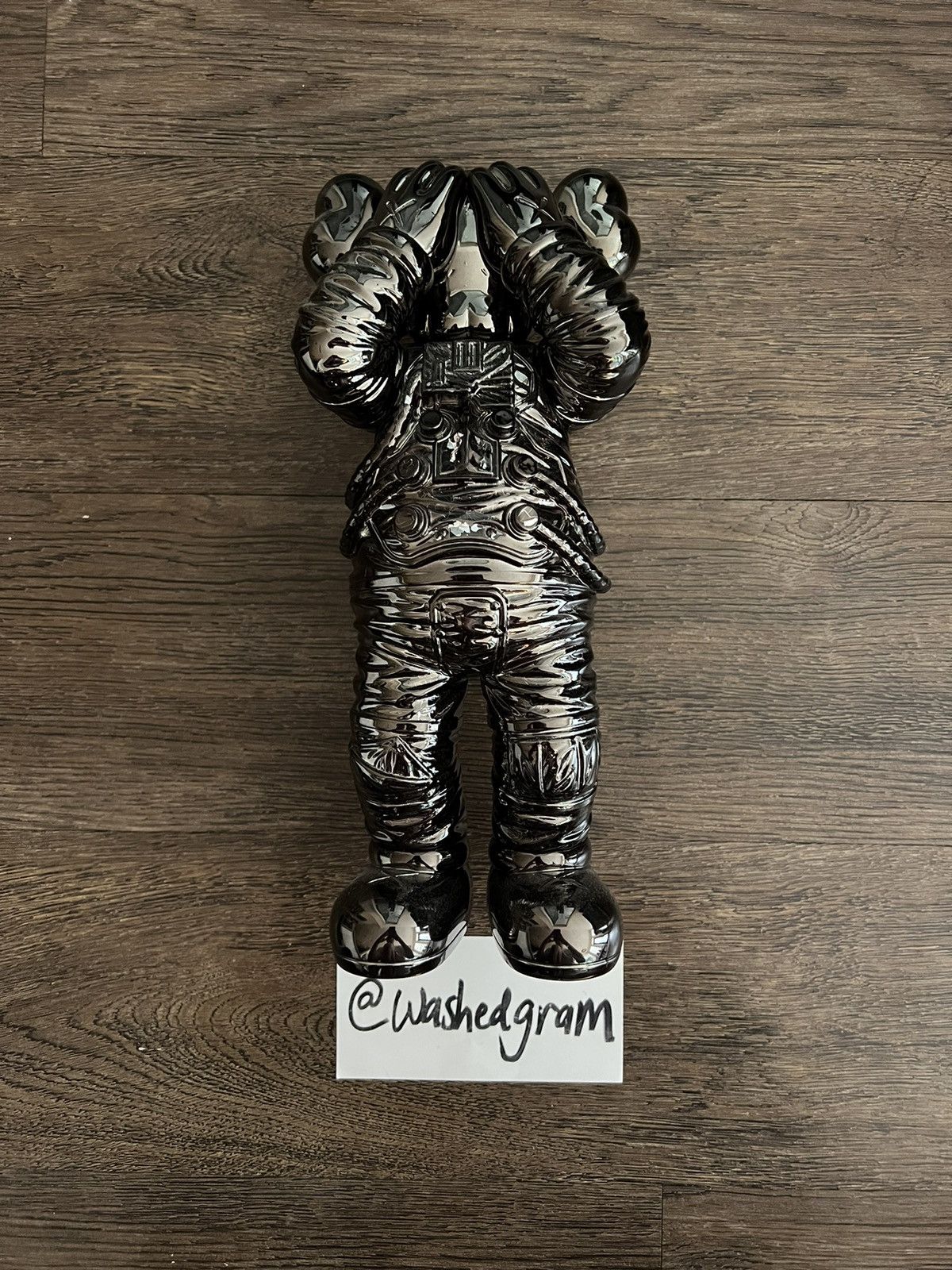 Space Figure Astronaut Black Metallic