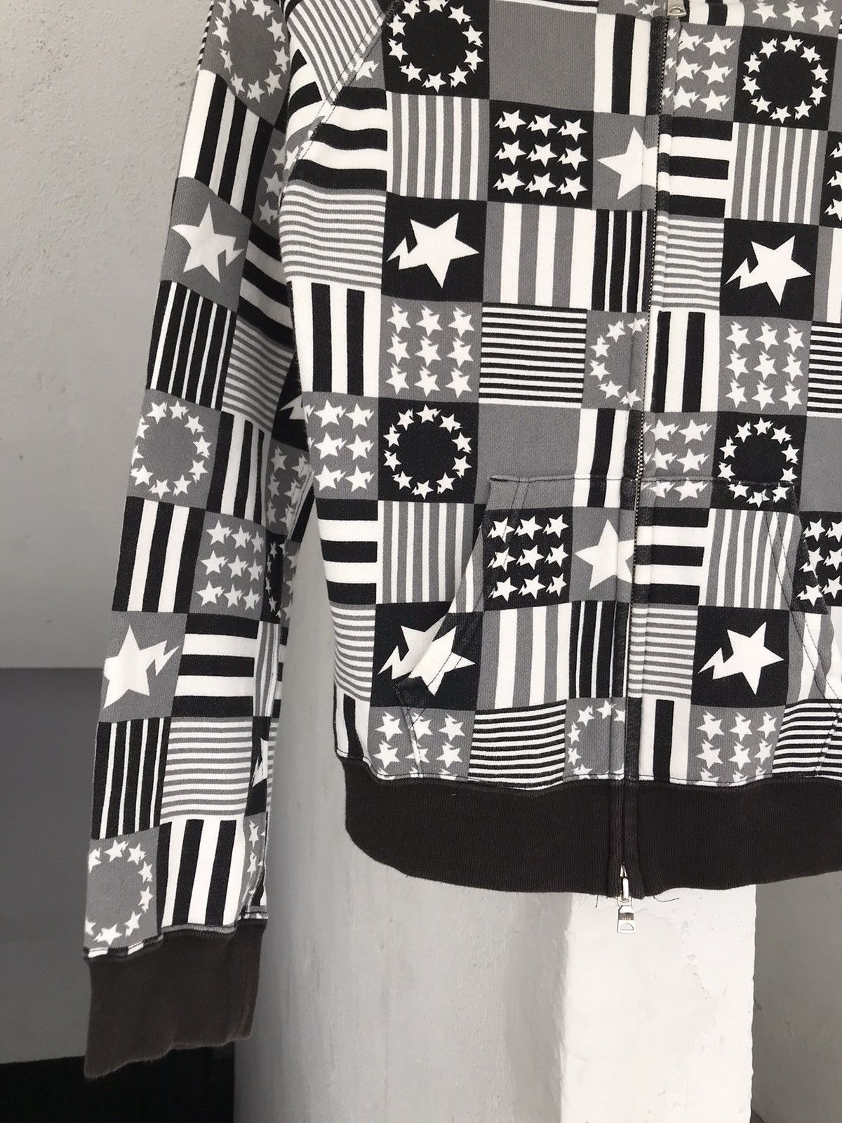 Bape × Nigo Sta & Stripes Full Zip Hoodie Size XS / US 0-2 / IT 36-38 - 7 Thumbnail