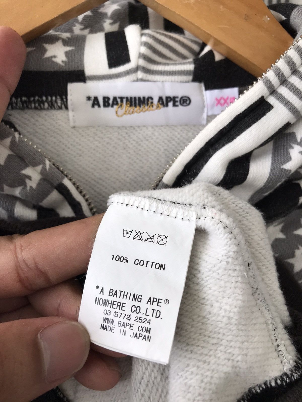 Bape × Nigo Sta & Stripes Full Zip Hoodie Size XS / US 0-2 / IT 36-38 - 15 Thumbnail