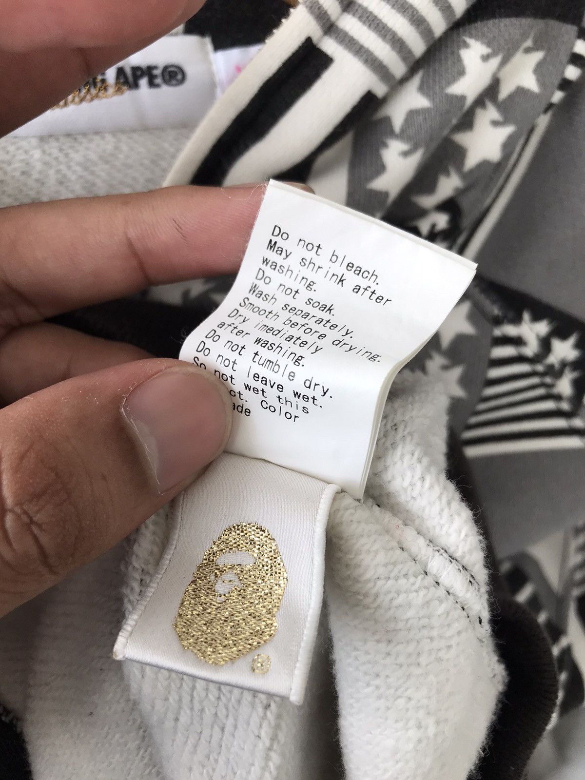 Bape × Nigo Sta & Stripes Full Zip Hoodie Size XS / US 0-2 / IT 36-38 - 16 Thumbnail
