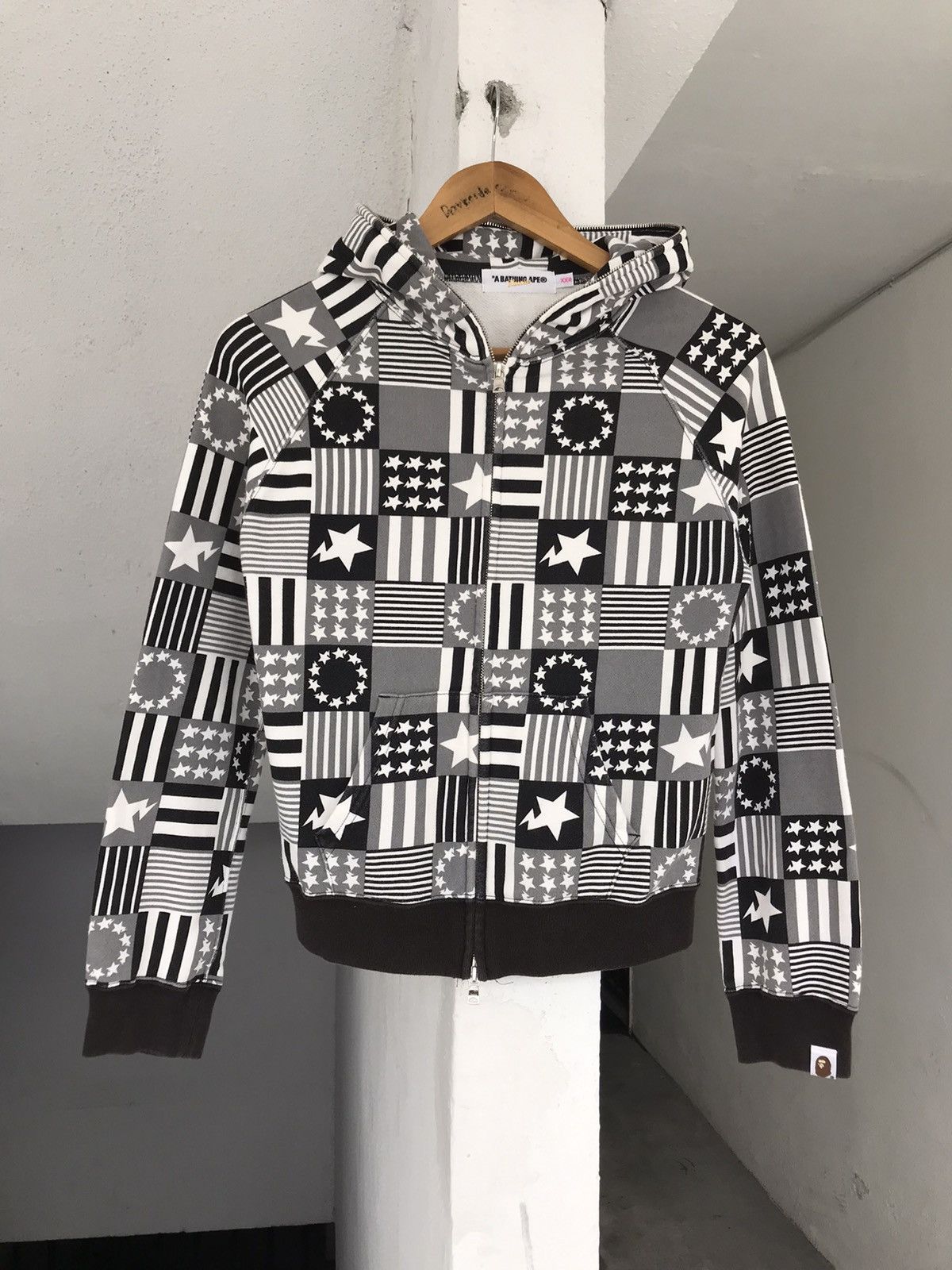 Bape × Nigo Sta & Stripes Full Zip Hoodie Size XS / US 0-2 / IT 36-38 - 5 Thumbnail