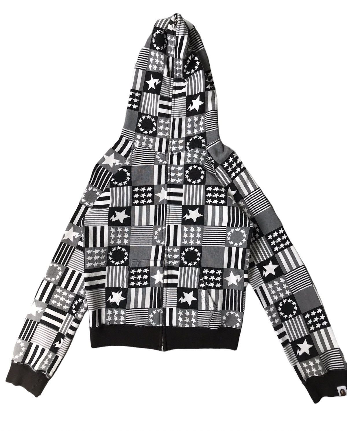 Bape × Nigo Sta & Stripes Full Zip Hoodie Size XS / US 0-2 / IT 36-38 - 1 Thumbnail