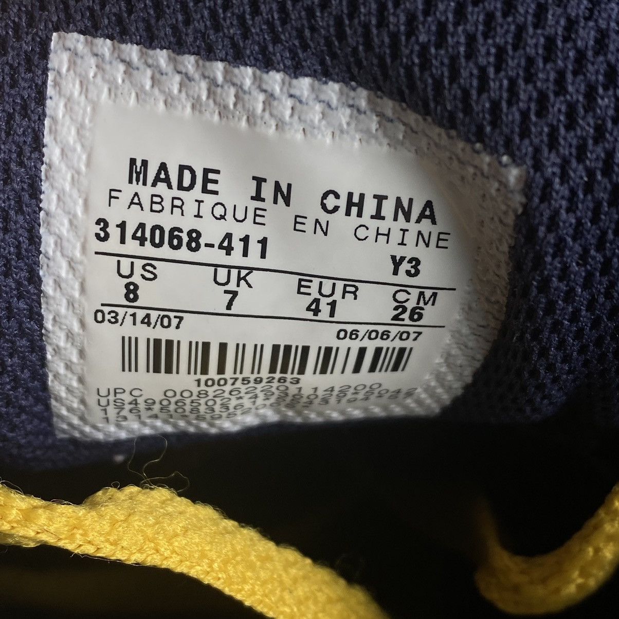 Nike × Vintage Vintage 2000s Nike SB Zoom Air Abington Midnight Navy Yellow Size US 8 / EU 41 - 7 Thumbnail
