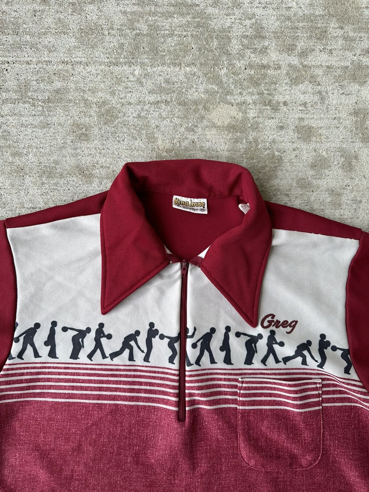 Vintage Vintage 70s King Louie Bowling Shirt Size US S / EU 44-46 / 1 - 4 Thumbnail