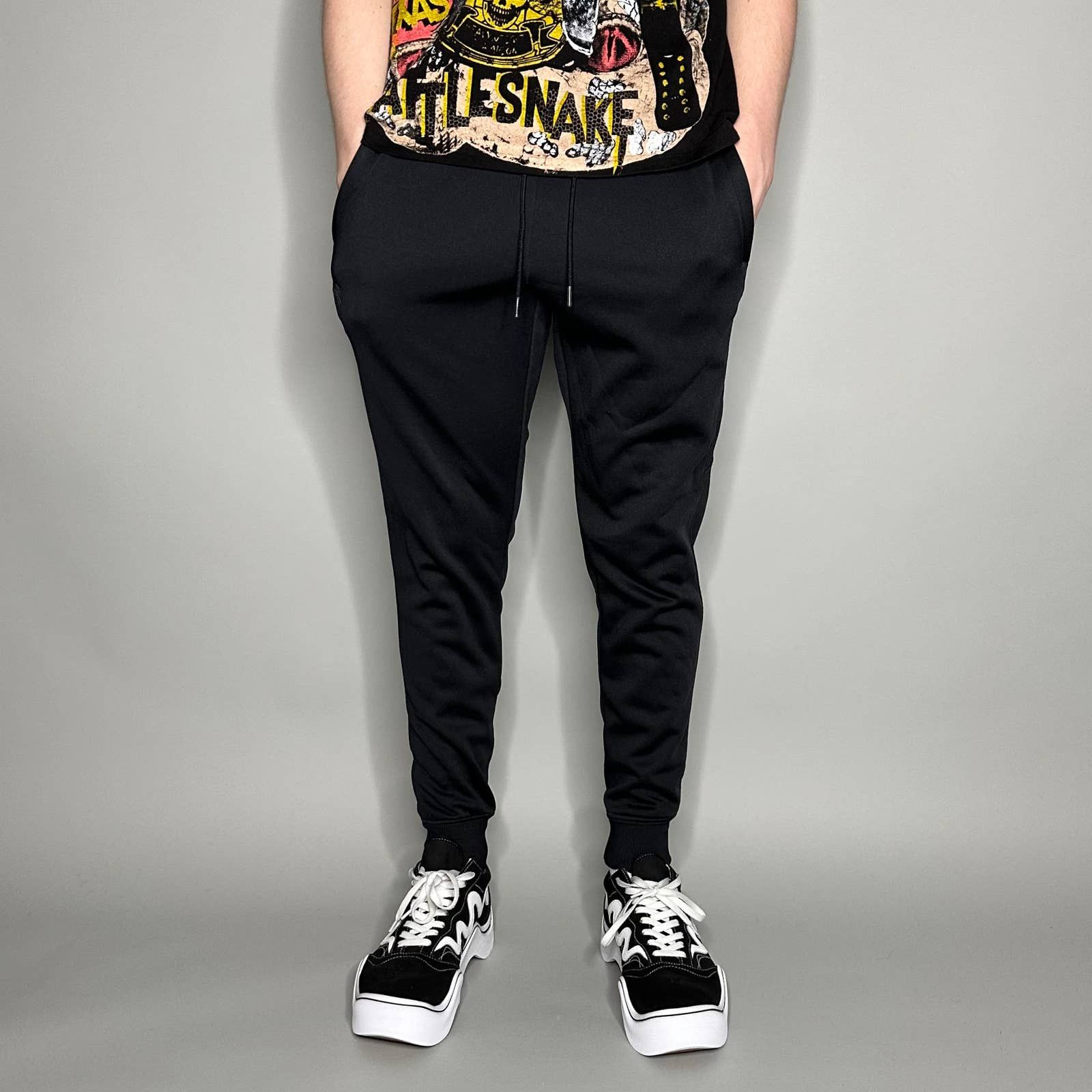 Under Armour Under Armour Joggers Jet Black Polyester Sweatpants Logo Size US 32 / EU 48 - 2 Thumbnail