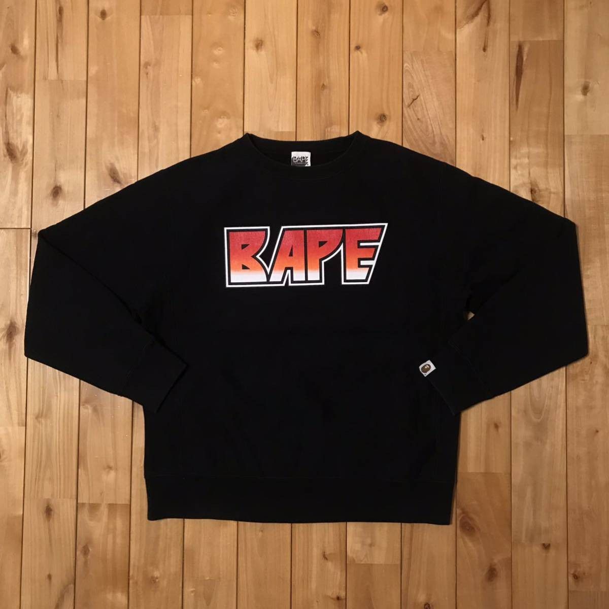 Bape BAPE KISS logo long sleeve sweat shirt black Size US M / EU 48-50 / 2 - 2 Thumbnail