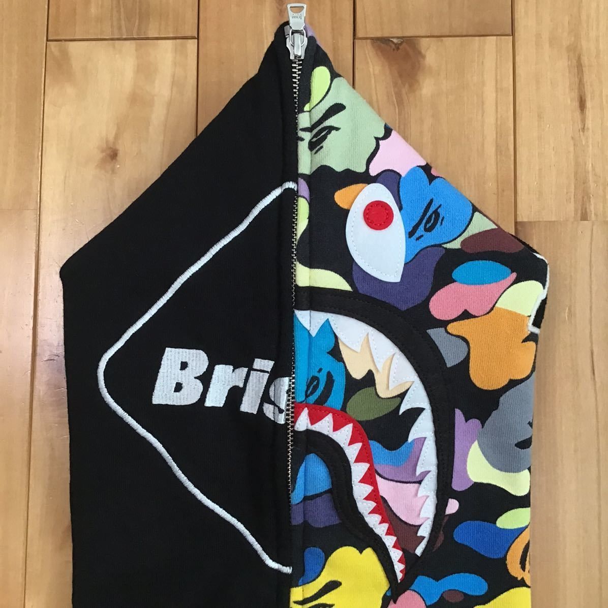 Bape × F.C.R.B BAPE × FCRB Shark full zip hoodie multi camo Size US S / EU 44-46 / 1 - 2 Thumbnail