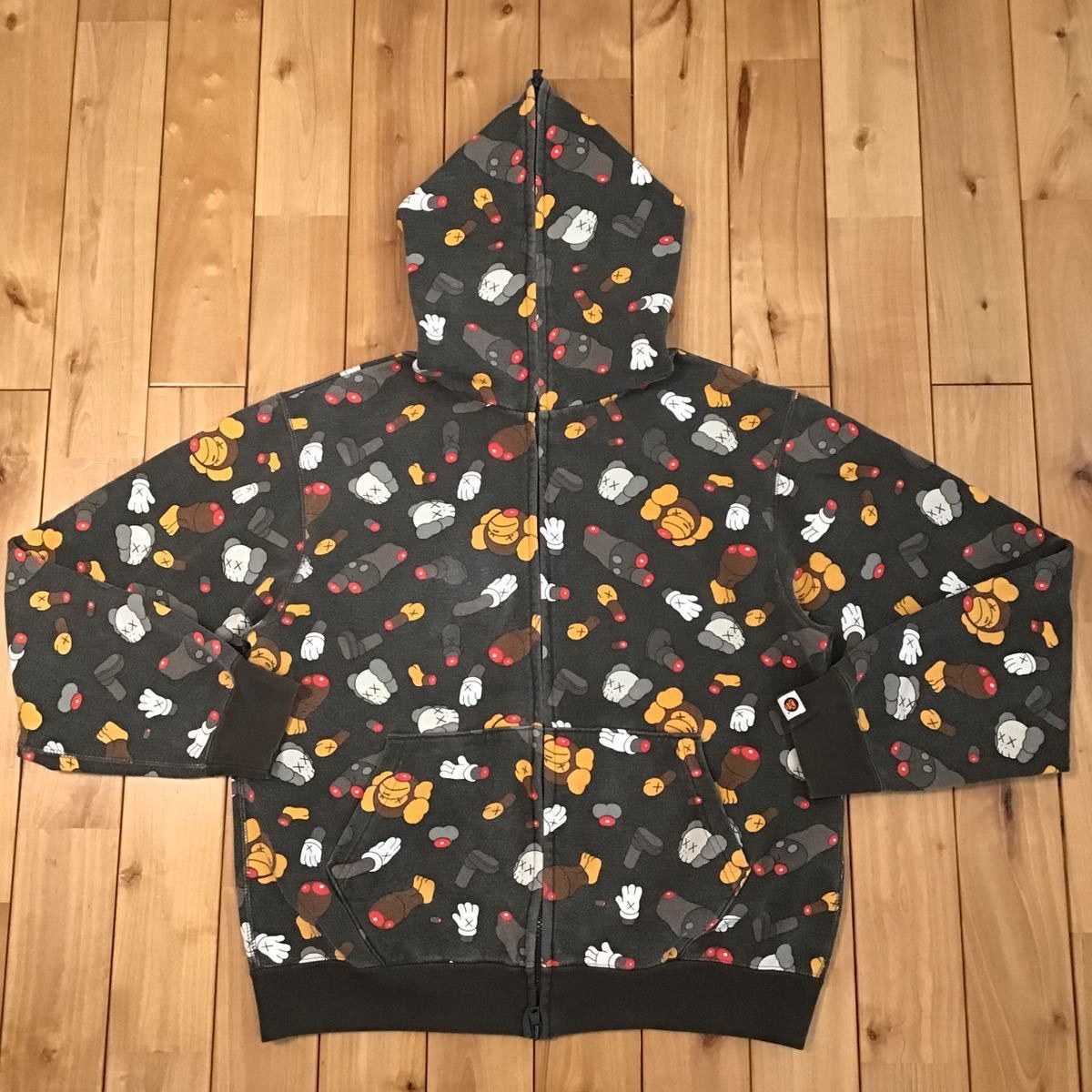 Bape kaws full zip hoodie sale