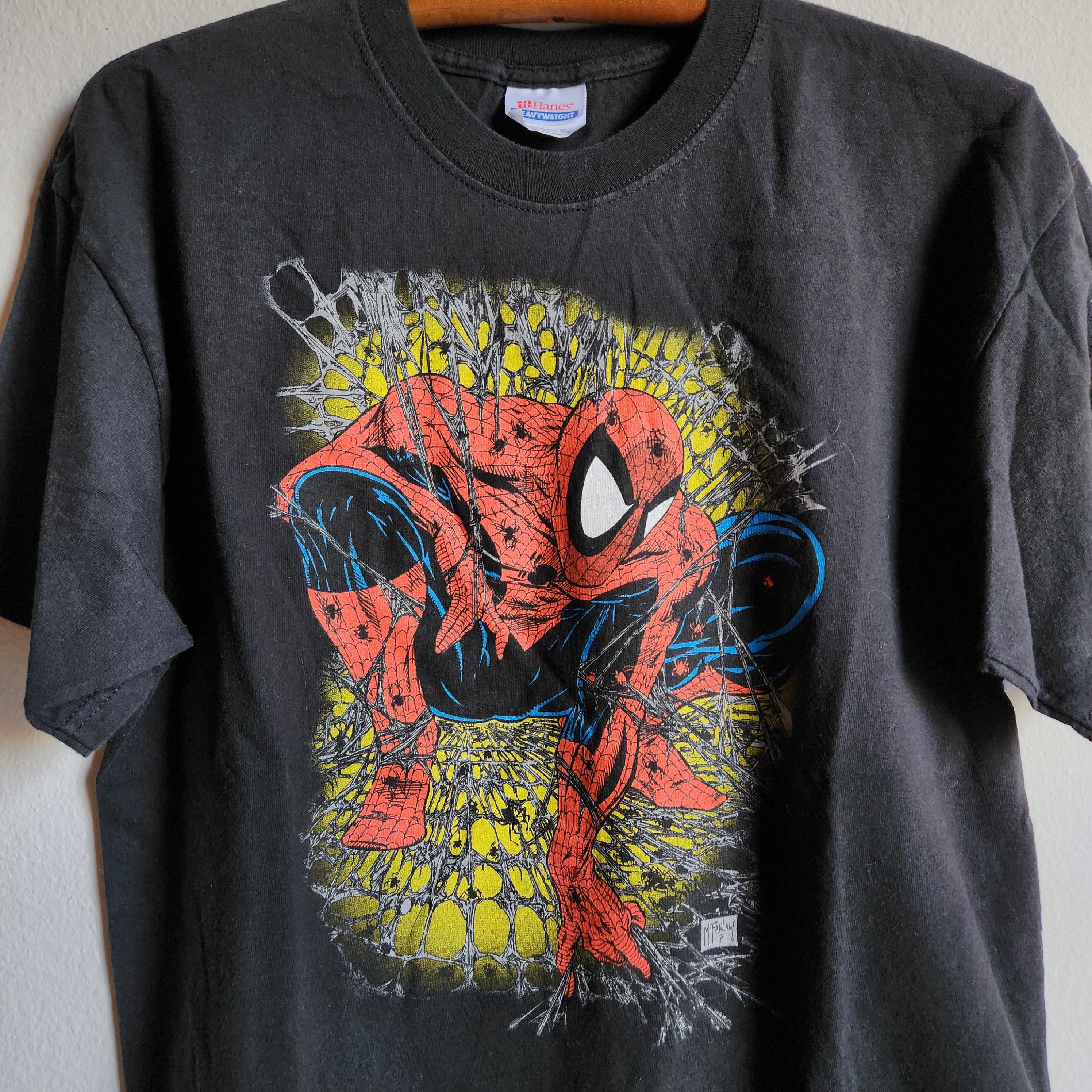 T-shirt Vintage Marvel Spider-Man 2002 - Taille XL, Graphitti, Occasion Très Bon état