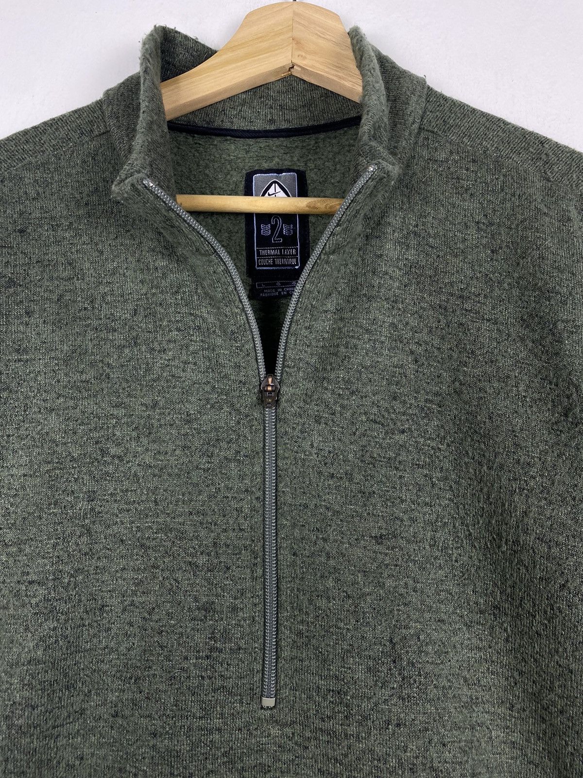 Nike GONE 🔥 Vintage Nike ACG Quarter Zip Fleece Sweatshirt Size US L / EU 52-54 / 3 - 3 Thumbnail