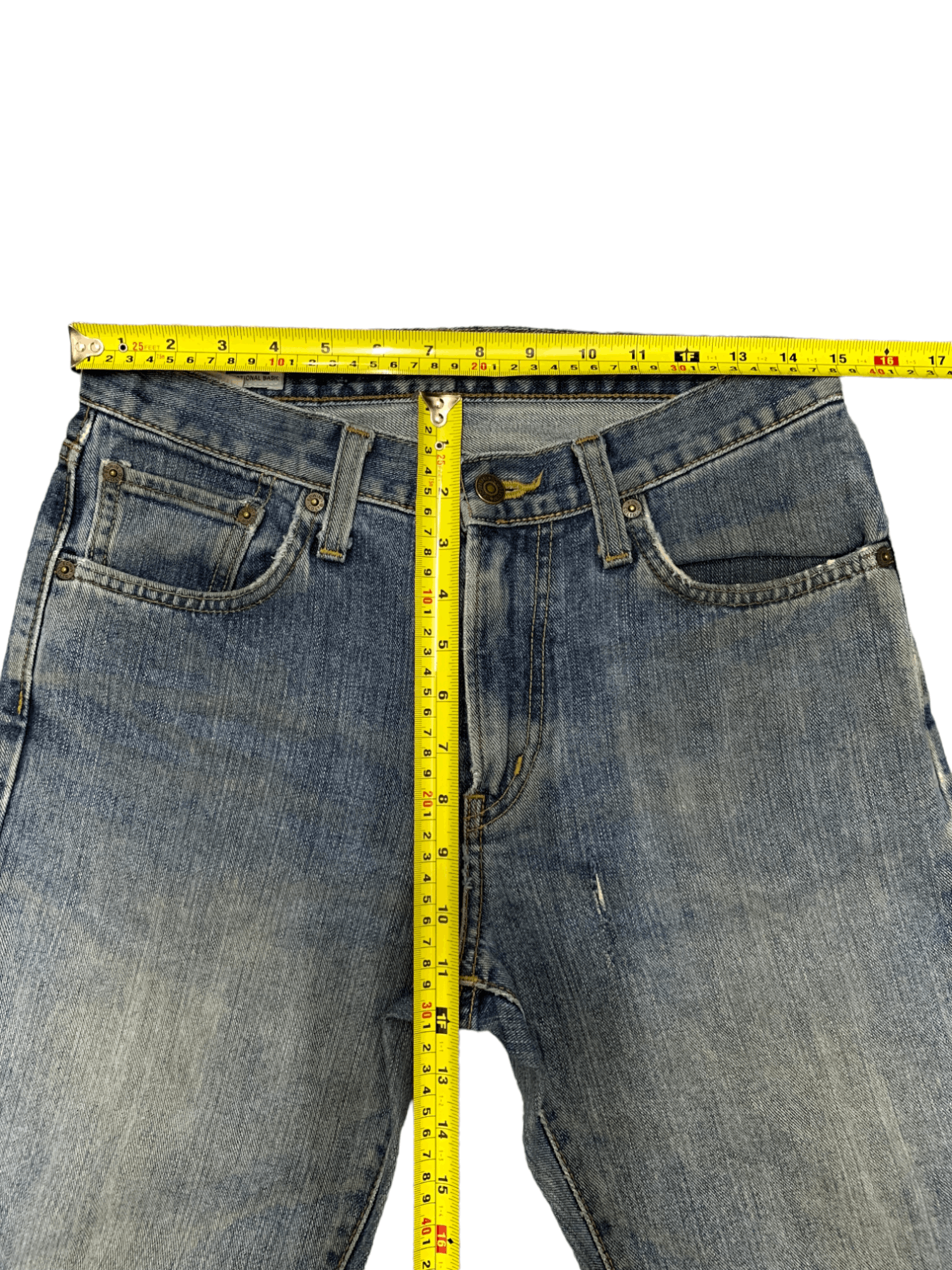 Edwin × Japanese Brand Vintage Japanese Edwin Blue Wash Distressed Loose Jeans Size US 30 / EU 46 - 12 Thumbnail