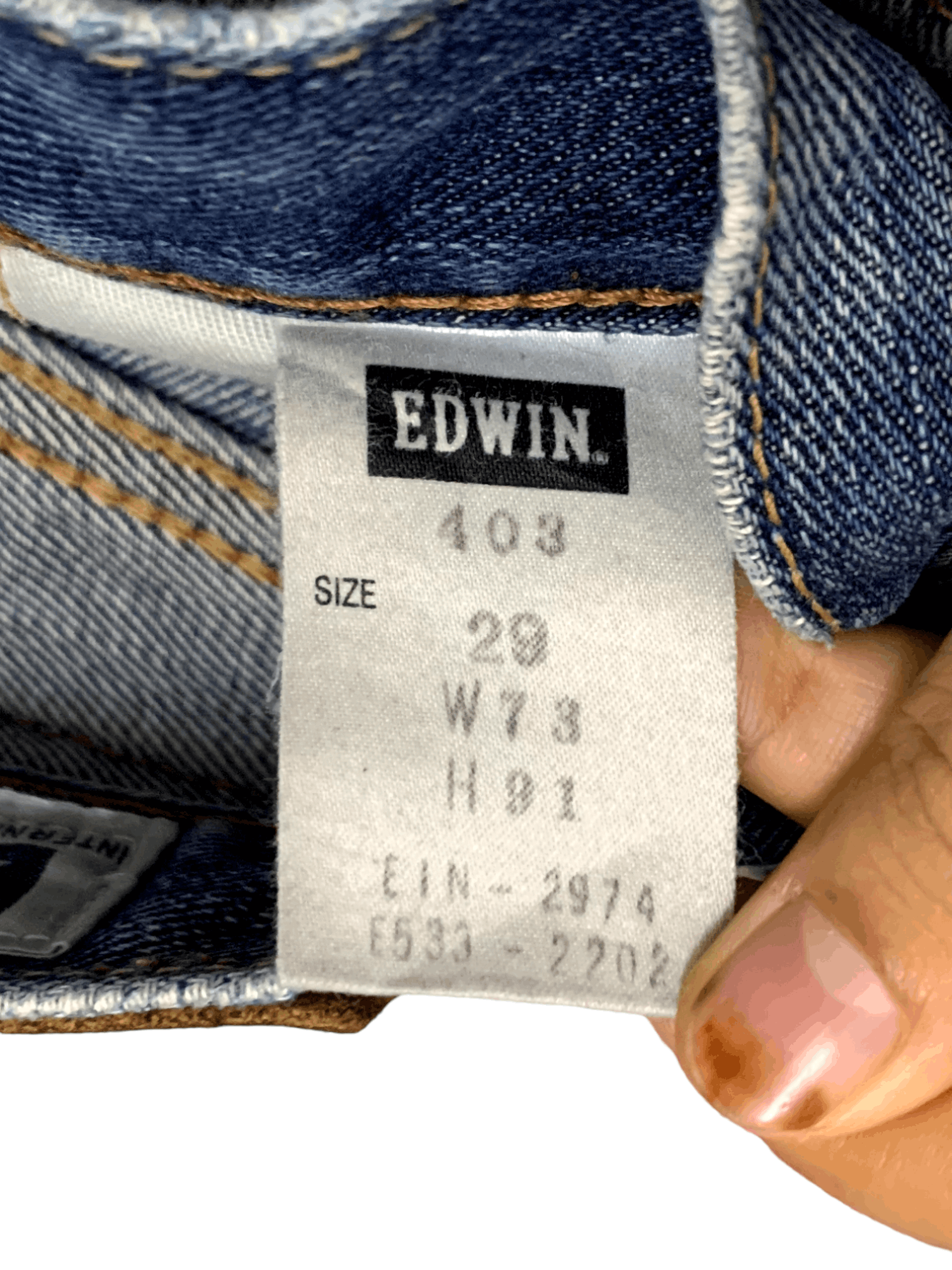Edwin × Japanese Brand Vintage Japanese Edwin Blue Wash Distressed Loose Jeans Size US 30 / EU 46 - 4 Thumbnail