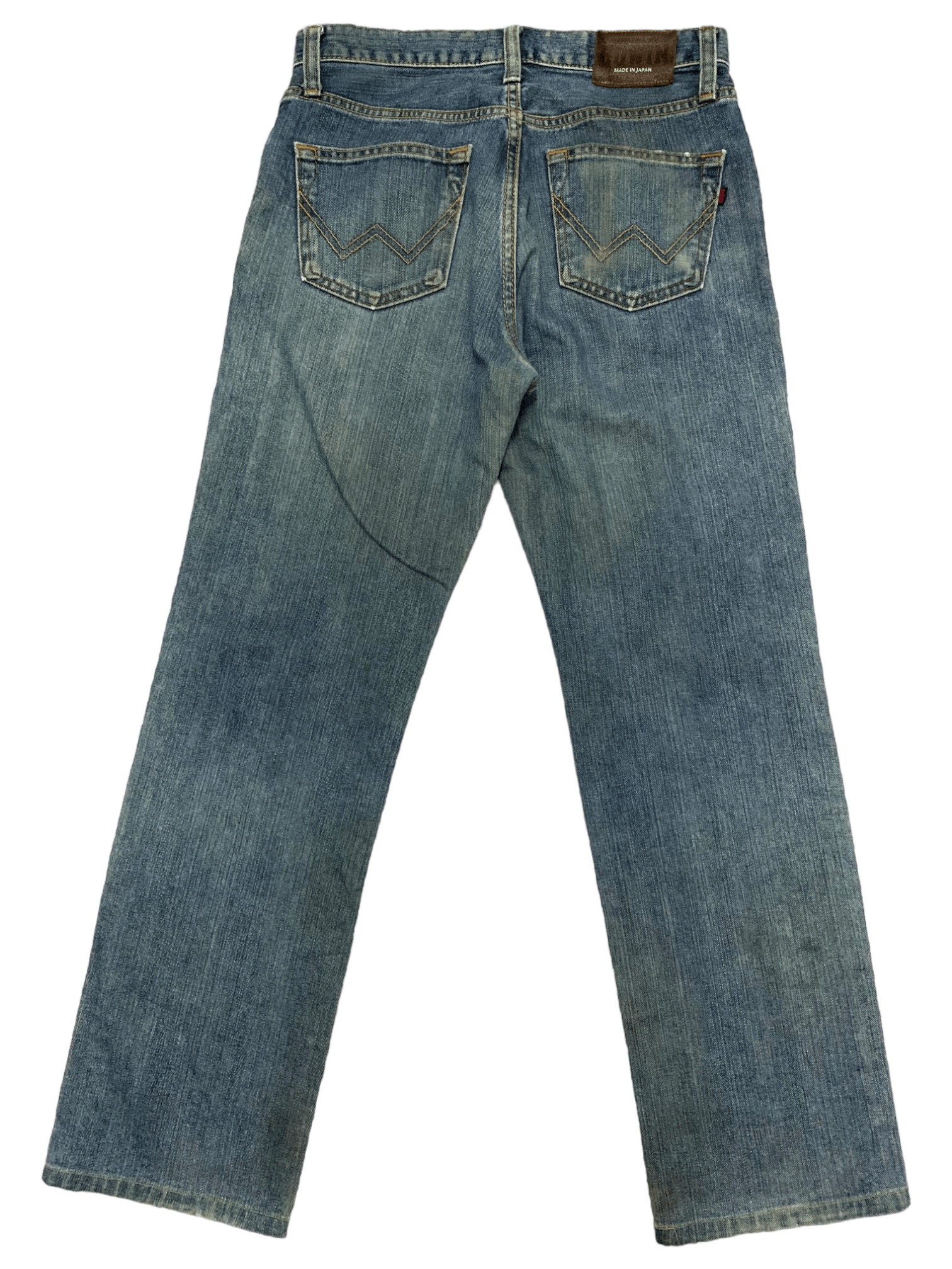 Edwin × Japanese Brand Vintage Japanese Edwin Blue Wash Distressed Loose Jeans Size US 30 / EU 46 - 2 Thumbnail