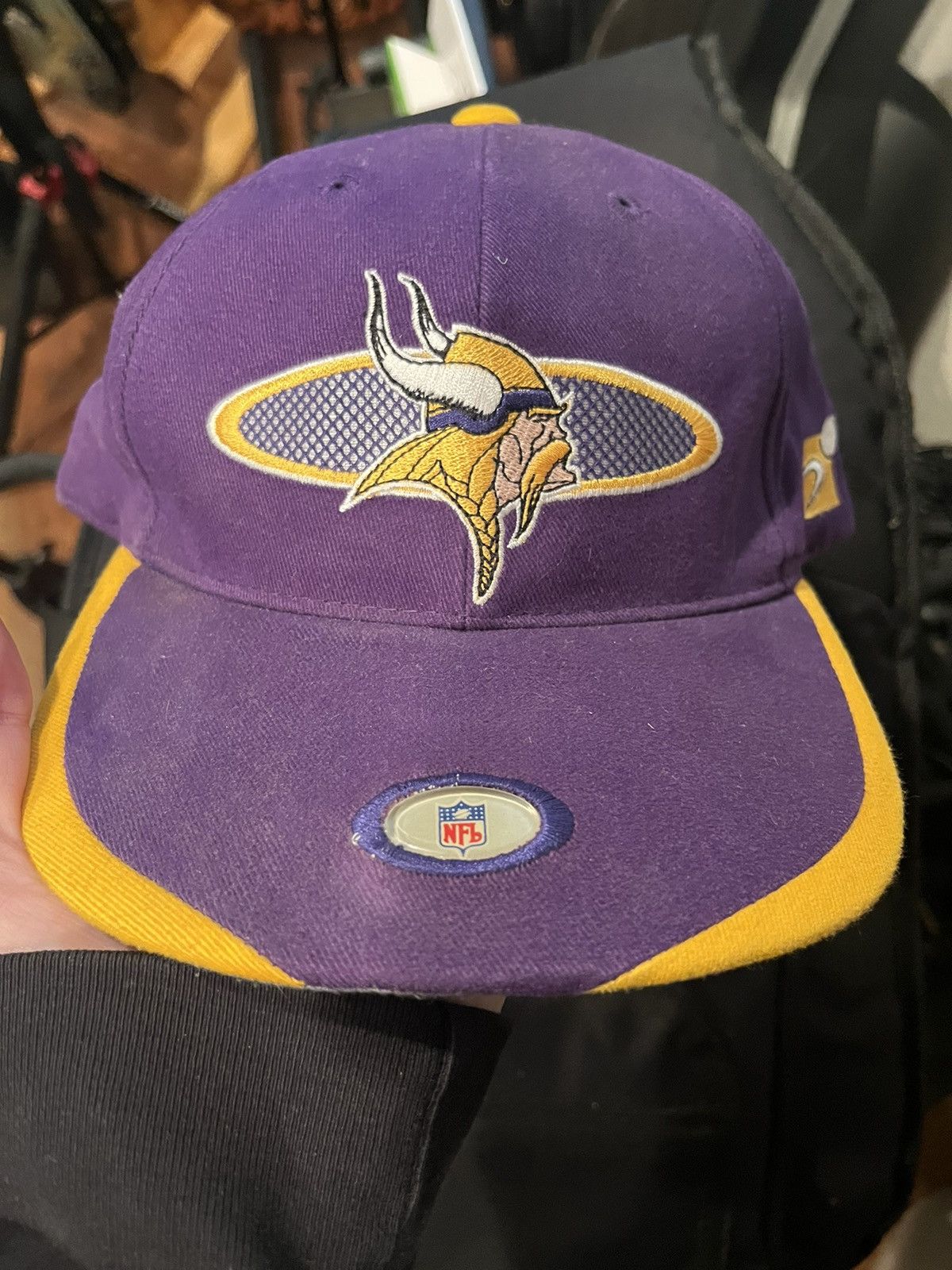 Vintage 90s Minnesota Vikings Hat Pro Line Sports Specialties 