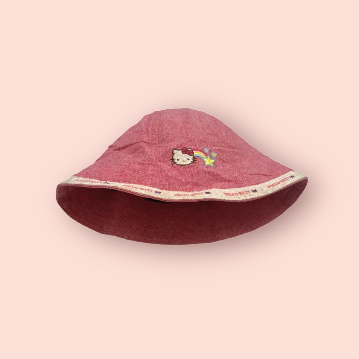 Cartoon Network × Japanese Brand × Vintage VINTAGE HELLO KITTY KIDS BUCKET HAT Size ONE SIZE - 3 Thumbnail