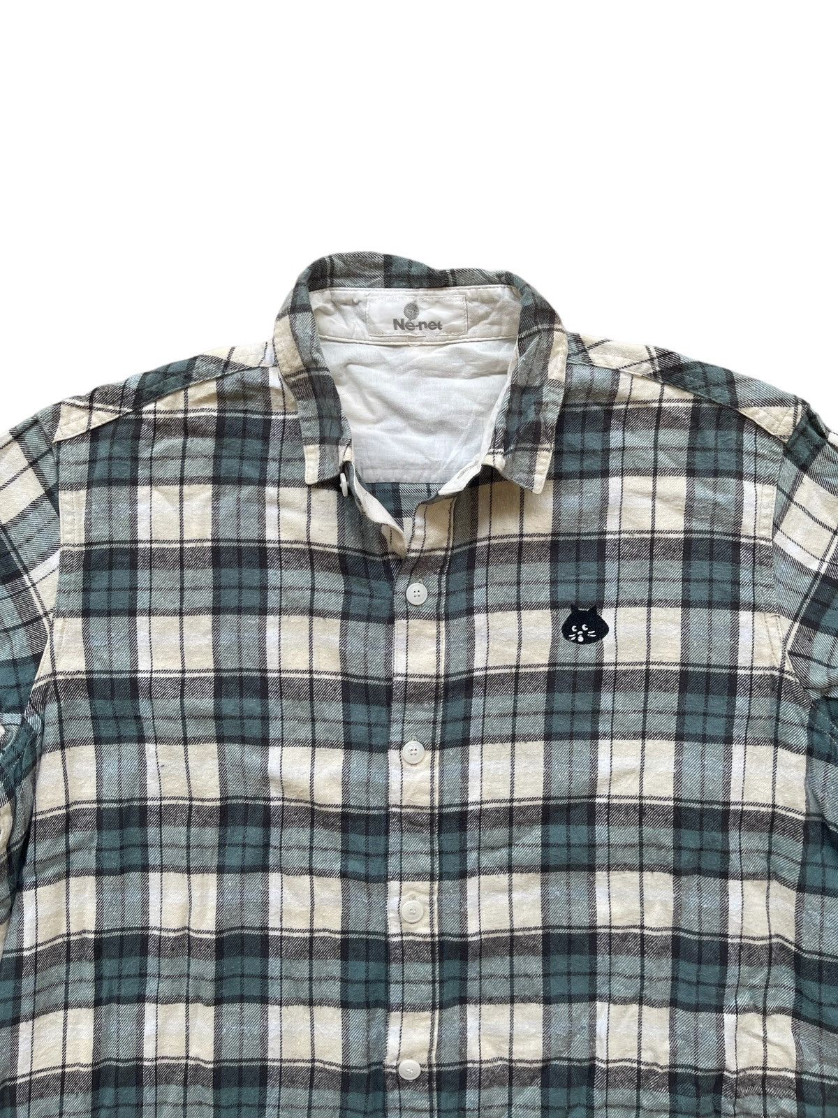 Ne-Net Ne Net By Issey Miyake Cat Logo Flanell Dress Size M / US 6-8 / IT 42-44 - 3 Thumbnail