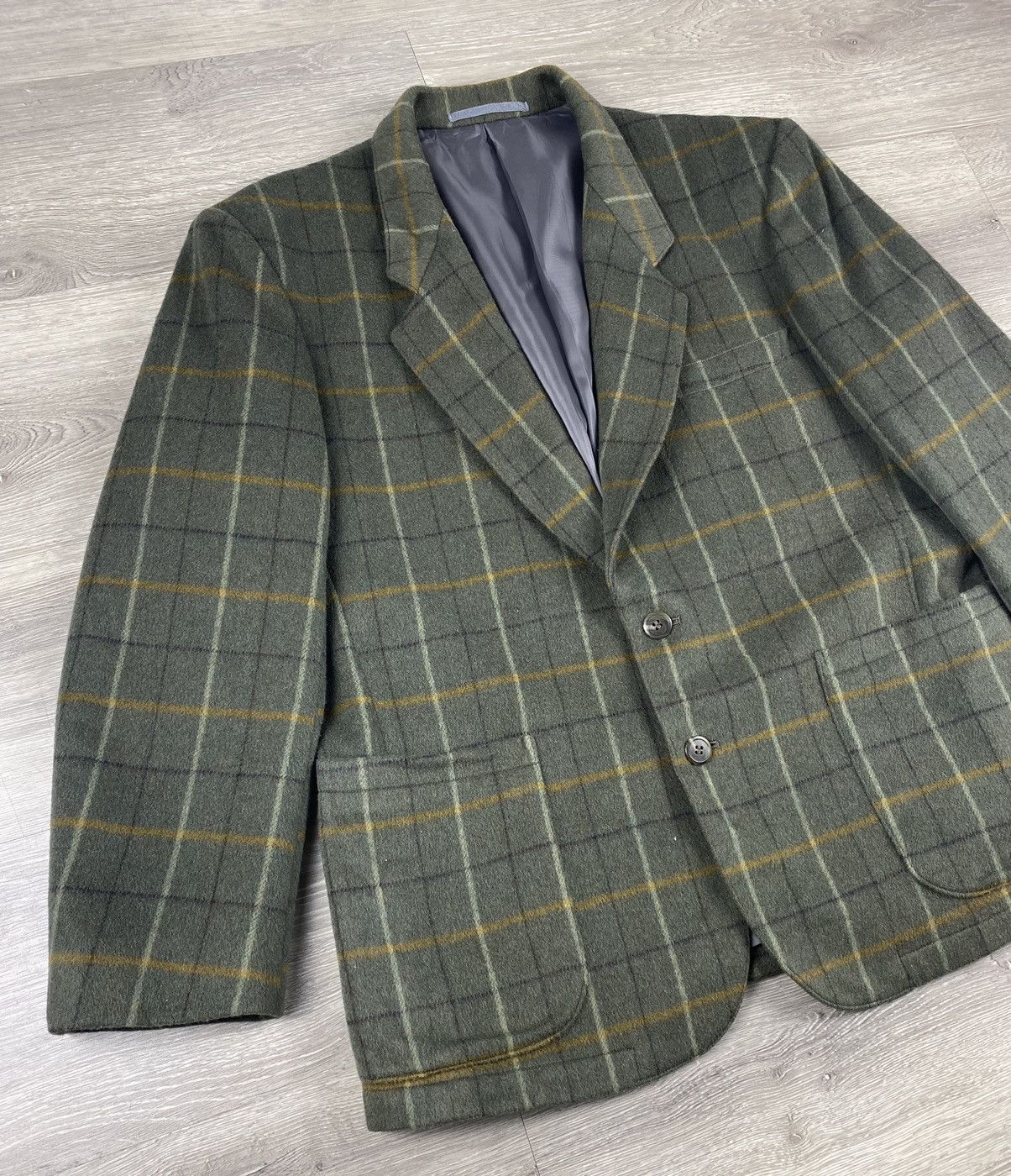 Cerruti 1881 Nano Cerruti Checkered Plaid Blazer Wool Coats Jacket Size US M / EU 48-50 / 2 - 1 Thumbnail