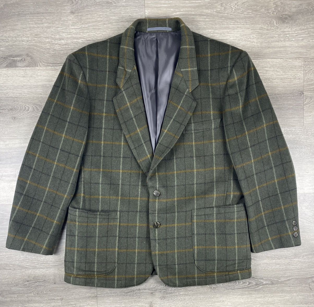 Cerruti 1881 Nano Cerruti Checkered Plaid Blazer Wool Coats Jacket Size US M / EU 48-50 / 2 - 2 Thumbnail