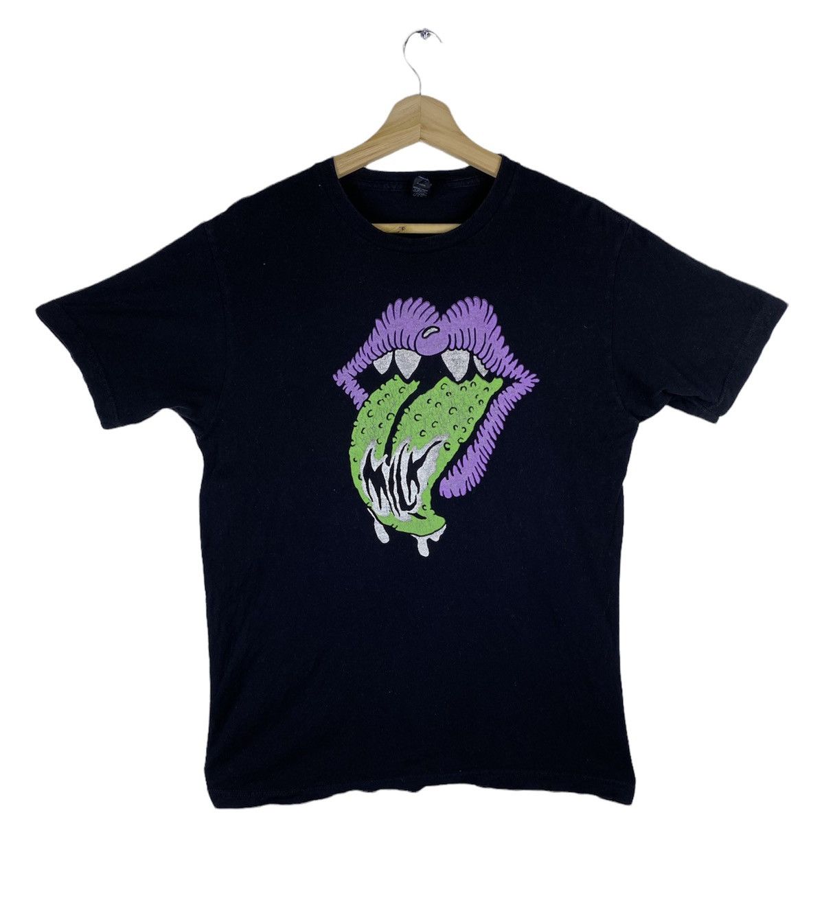 image of Band Tees x Rock Band Need Gone Vintage Y2K The Rolling Stones Milk T Shirt, Men's (Size Medium)