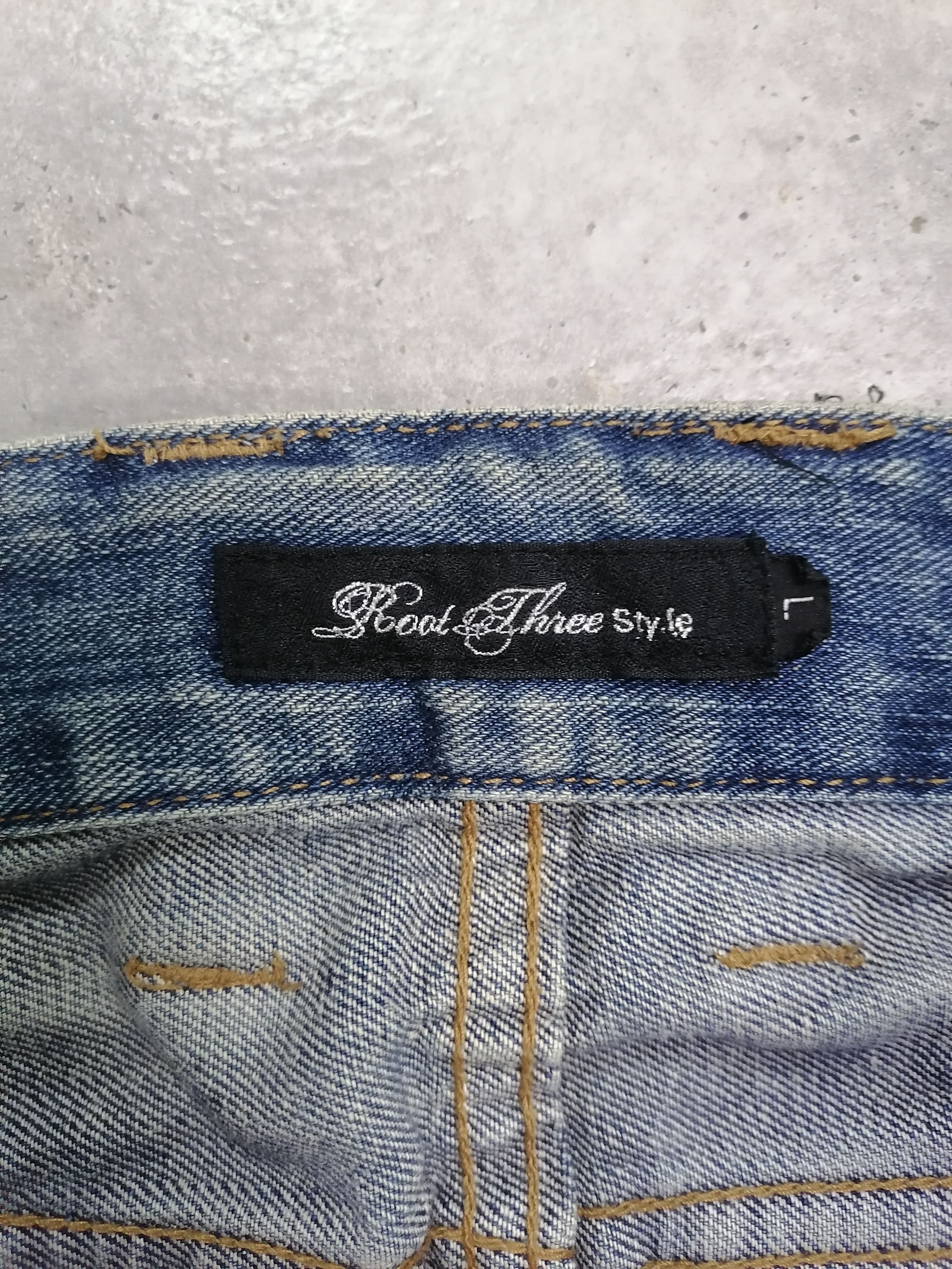 Hysteric Glamour 🔥Root Three Washed Blue Multizipper Distressed Denim Pants⚡ Size US 33 - 8 Thumbnail