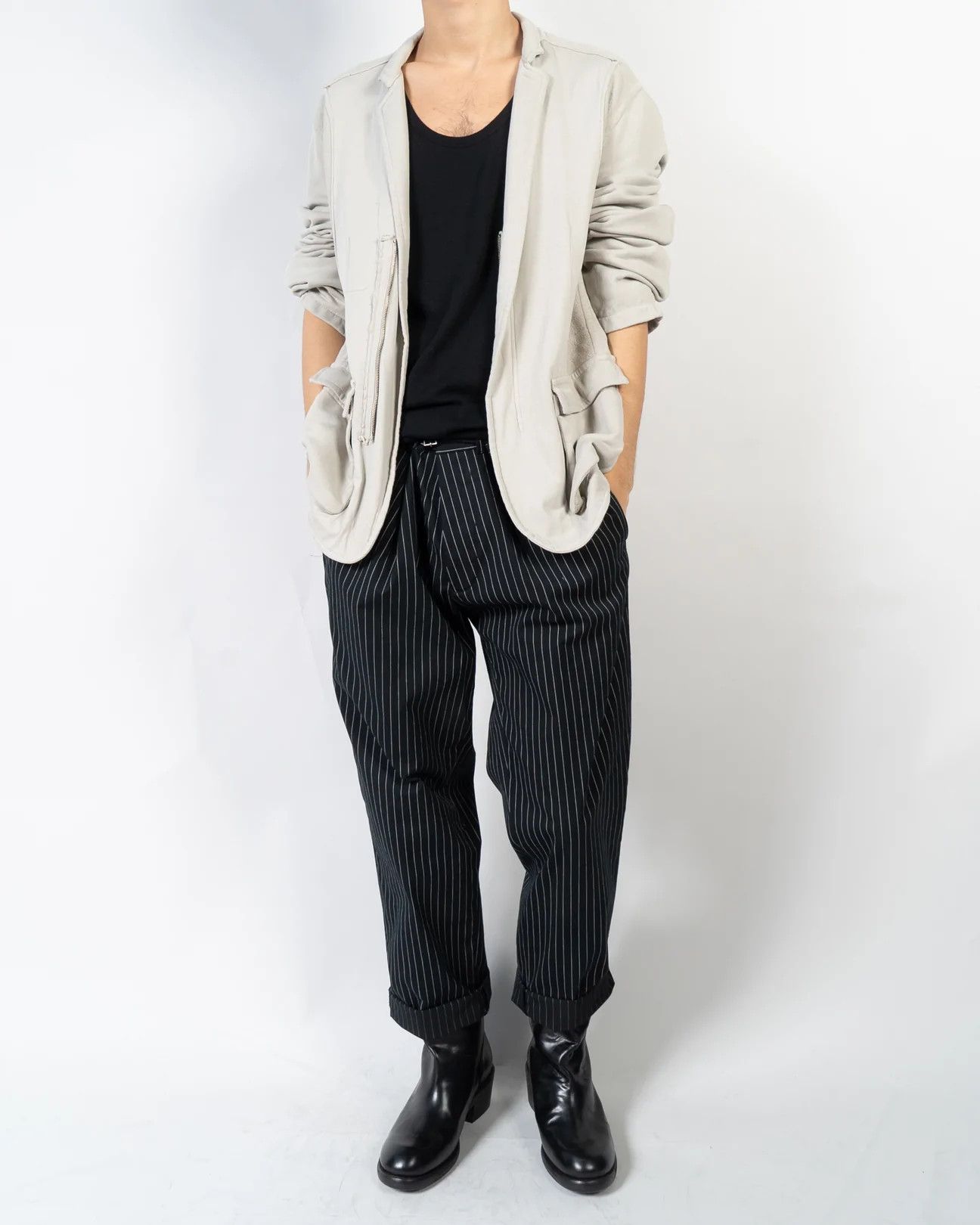 Haider Ackermann SS20 Grey Perth Jacket Sample Size US S / EU 44-46 / 1 - 5 Thumbnail