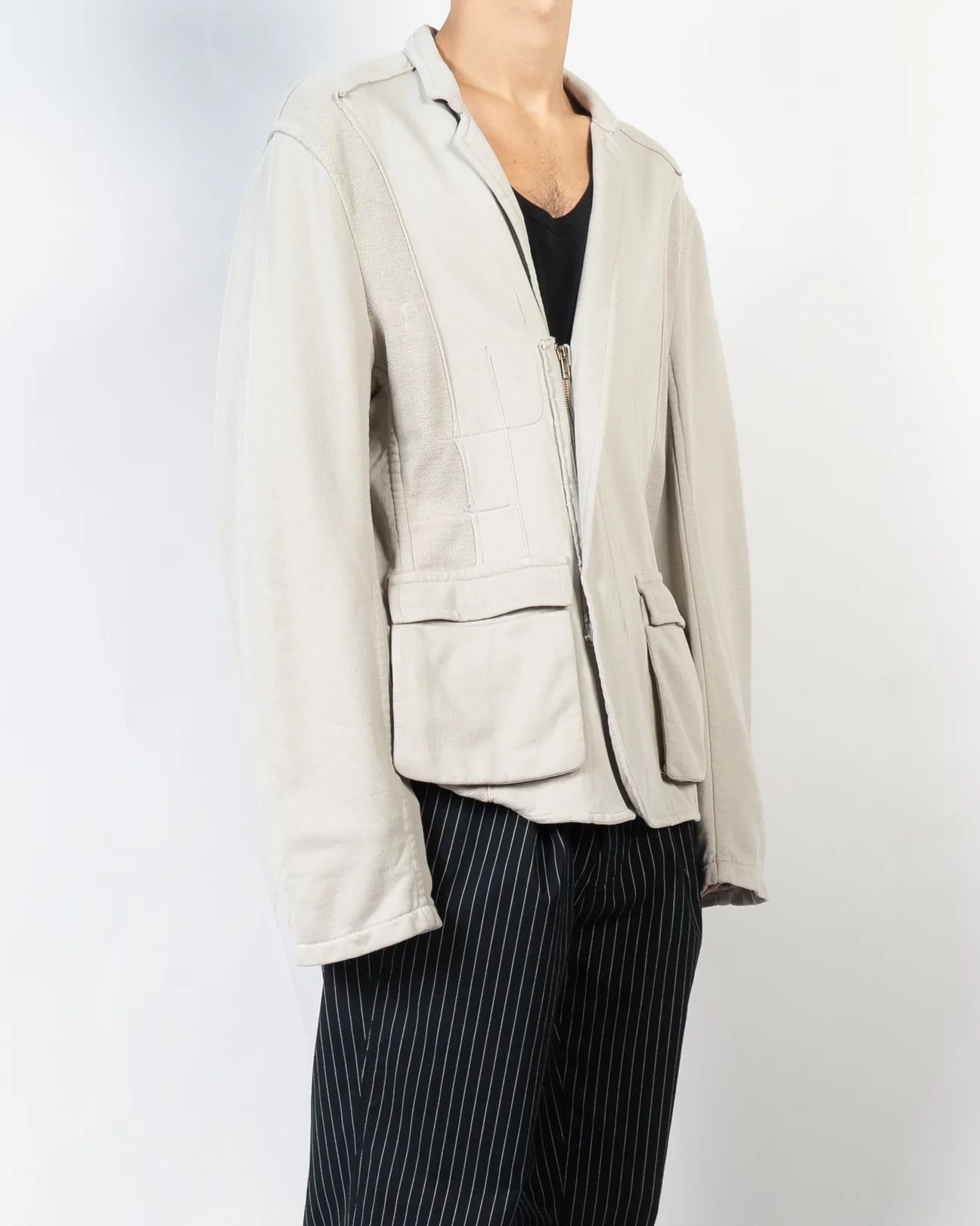 Haider Ackermann SS20 Grey Perth Jacket Sample Size US S / EU 44-46 / 1 - 1 Thumbnail