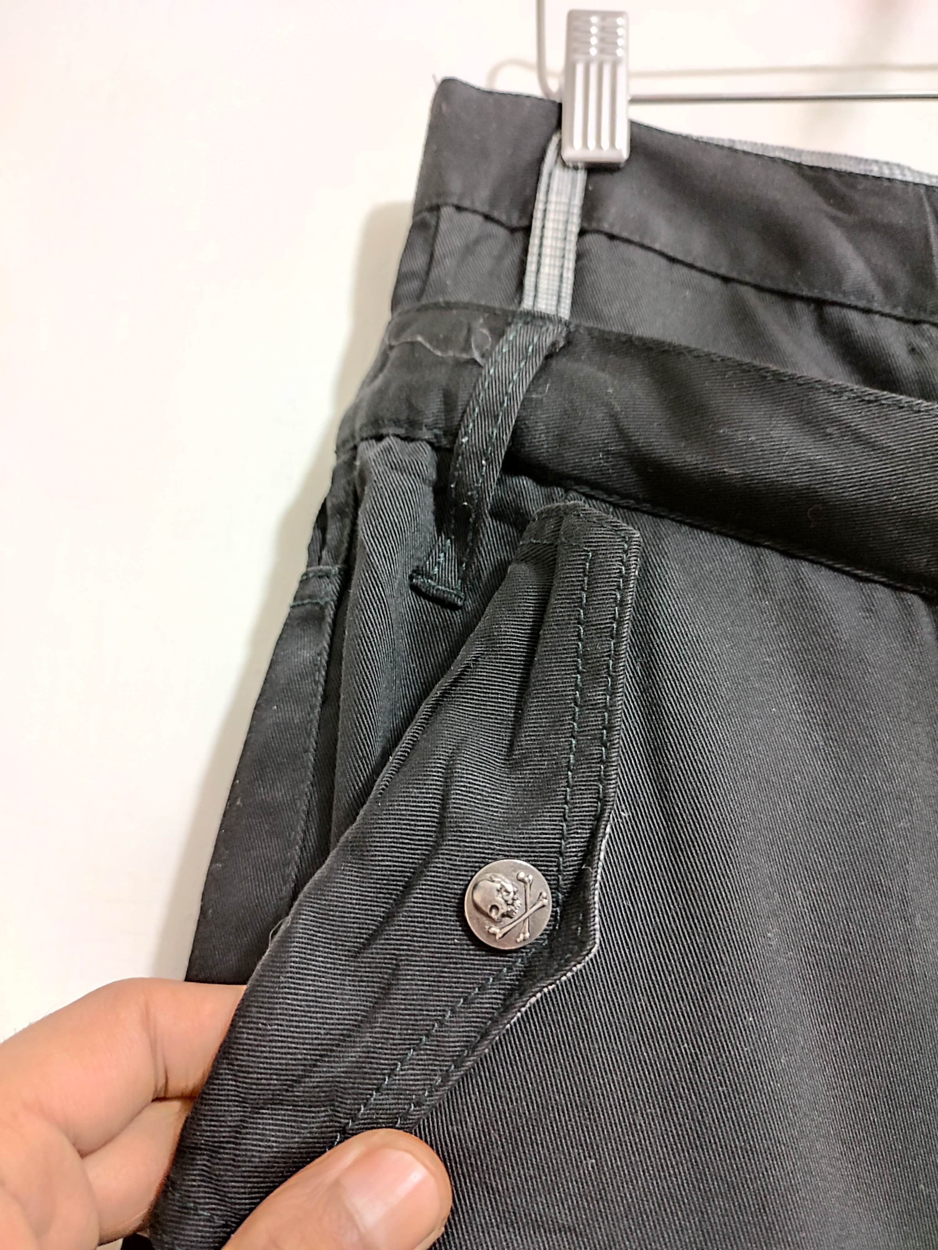 Japanese Brand 🔥Doublefocus doubleWaist Cargo Skull Button Punk Pants Size US 33 - 10 Thumbnail