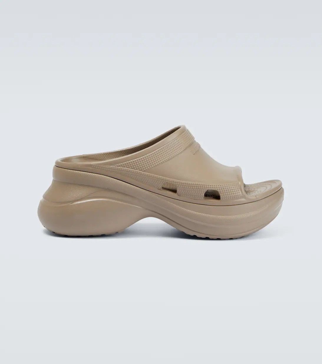 Balenciaga Rubber Crocs Pool Side Sandals Size US 8 / EU 41 - 2 Thumbnail