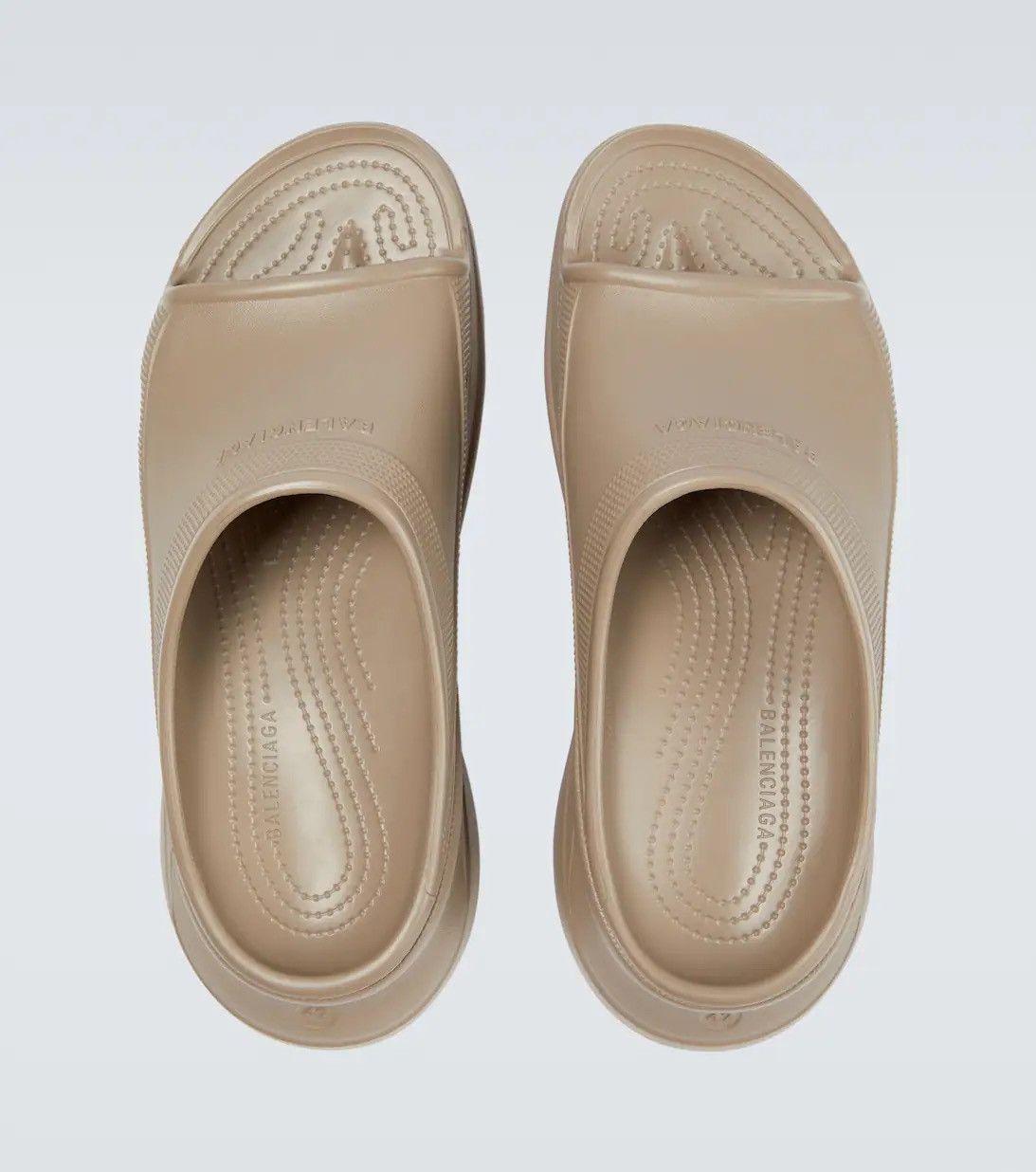 Balenciaga Rubber Crocs Pool Side Sandals Size US 8 / EU 41 - 4 Thumbnail