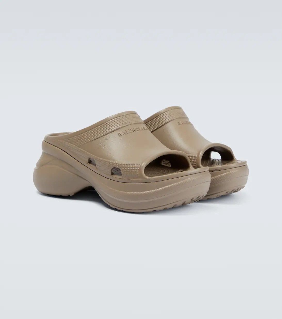 Balenciaga Rubber Crocs Pool Side Sandals Size US 8 / EU 41 - 1 Thumbnail