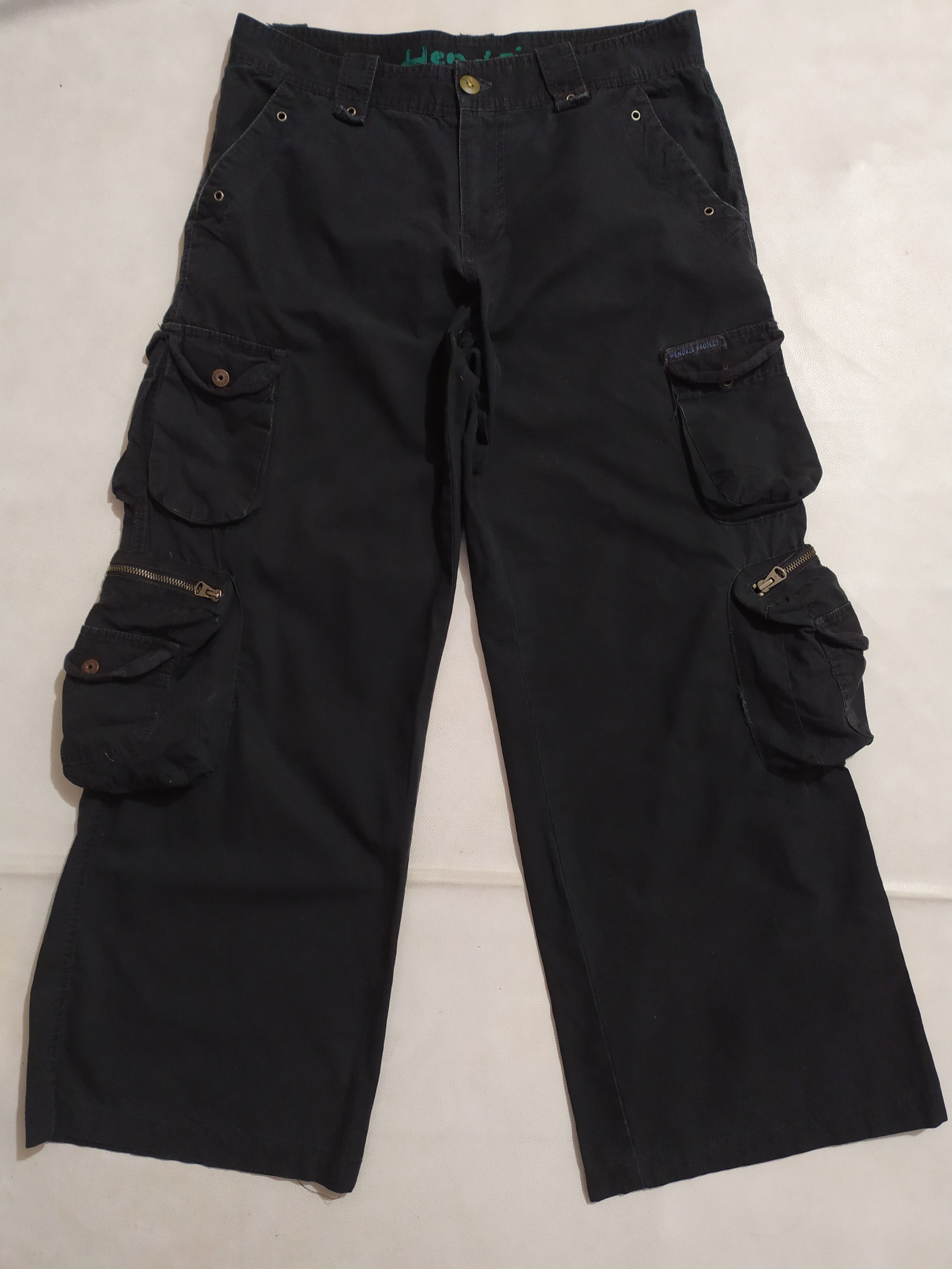 Japanese Brand Hendrix Multipocket Tactical Cargo Pants baggy Size US 33 - 1 Thumbnail