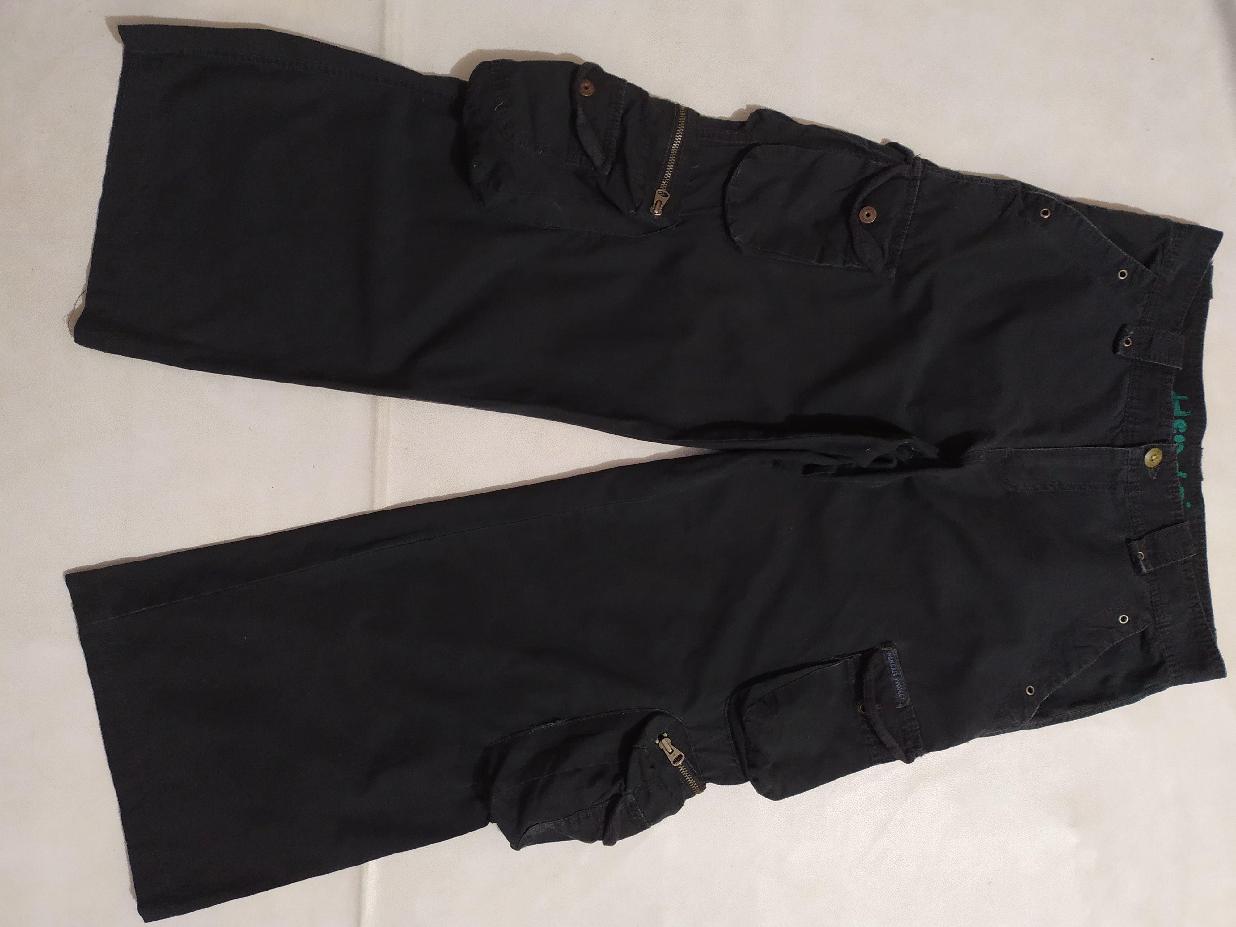 Pre-owned Streetwear Hendrix Multipocket Tactical Cargo Pants Baggy In Black