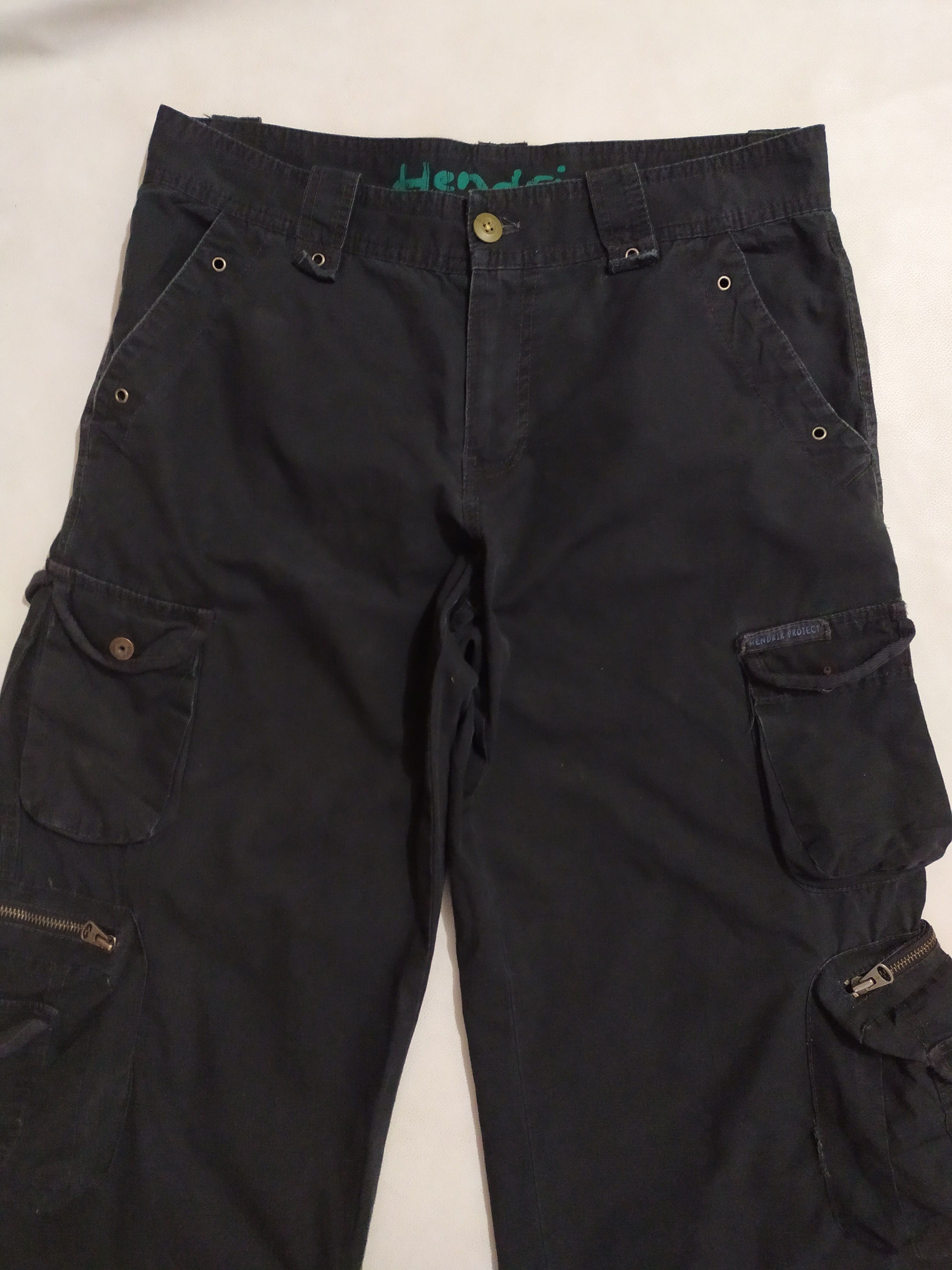 Japanese Brand Hendrix Multipocket Tactical Cargo Pants baggy Size US 33 - 2 Thumbnail