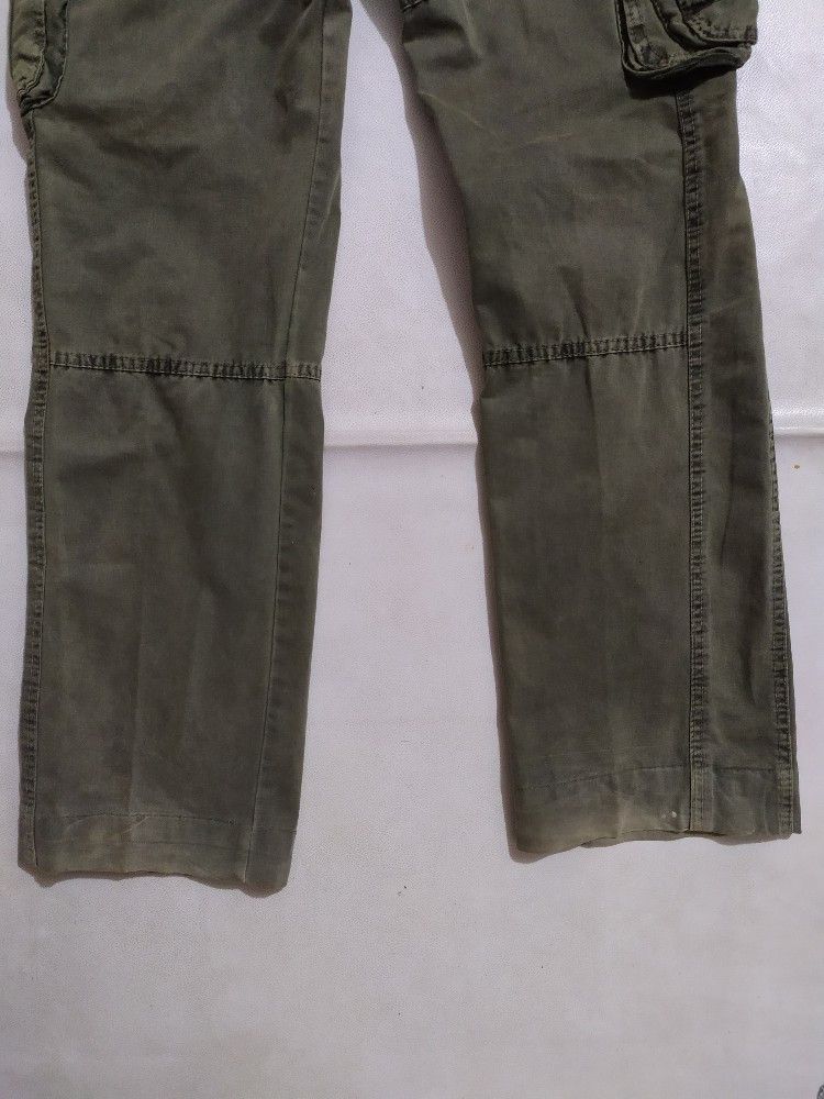 Japanese Brand 🔥Bapai Cargo Tactical Multi pocket Olive Colour Pants Size US 29 - 7 Thumbnail