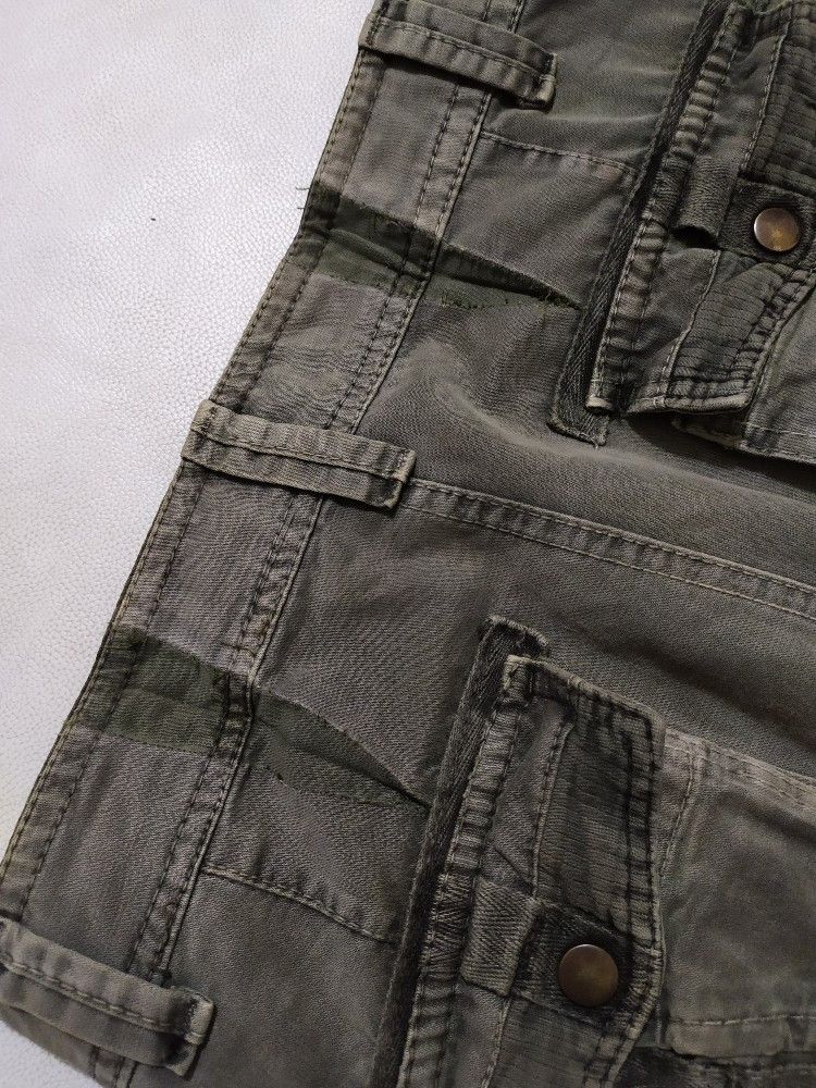 Japanese Brand 🔥Bapai Cargo Tactical Multi pocket Olive Colour Pants Size US 29 - 10 Thumbnail