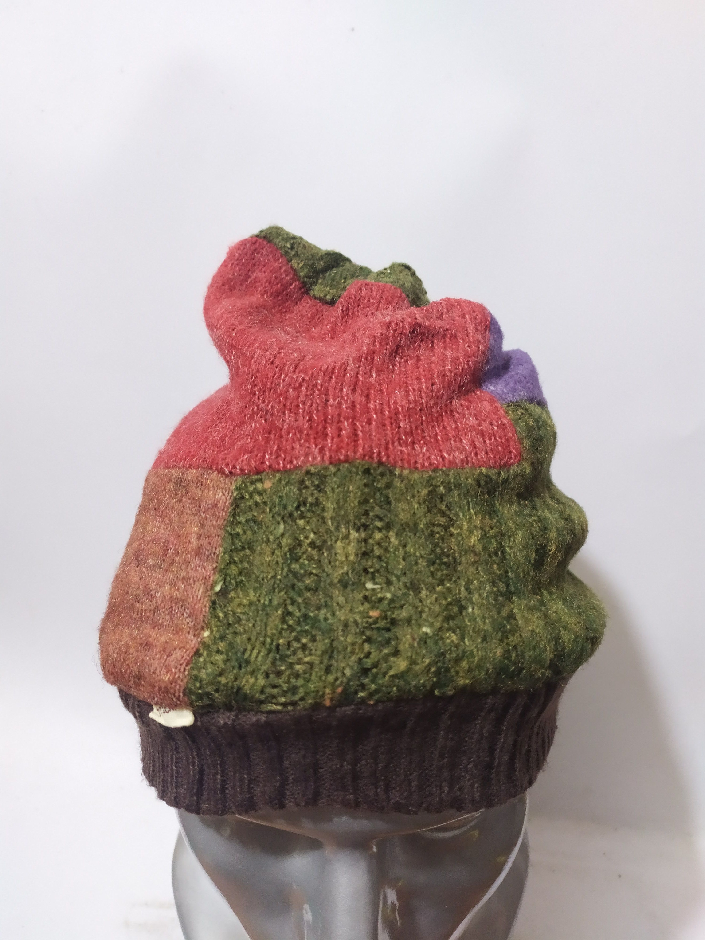 Japanese Brand 🔥Titicaca Japanese Patchwork Design Beanie Hats Size ONE SIZE - 2 Thumbnail