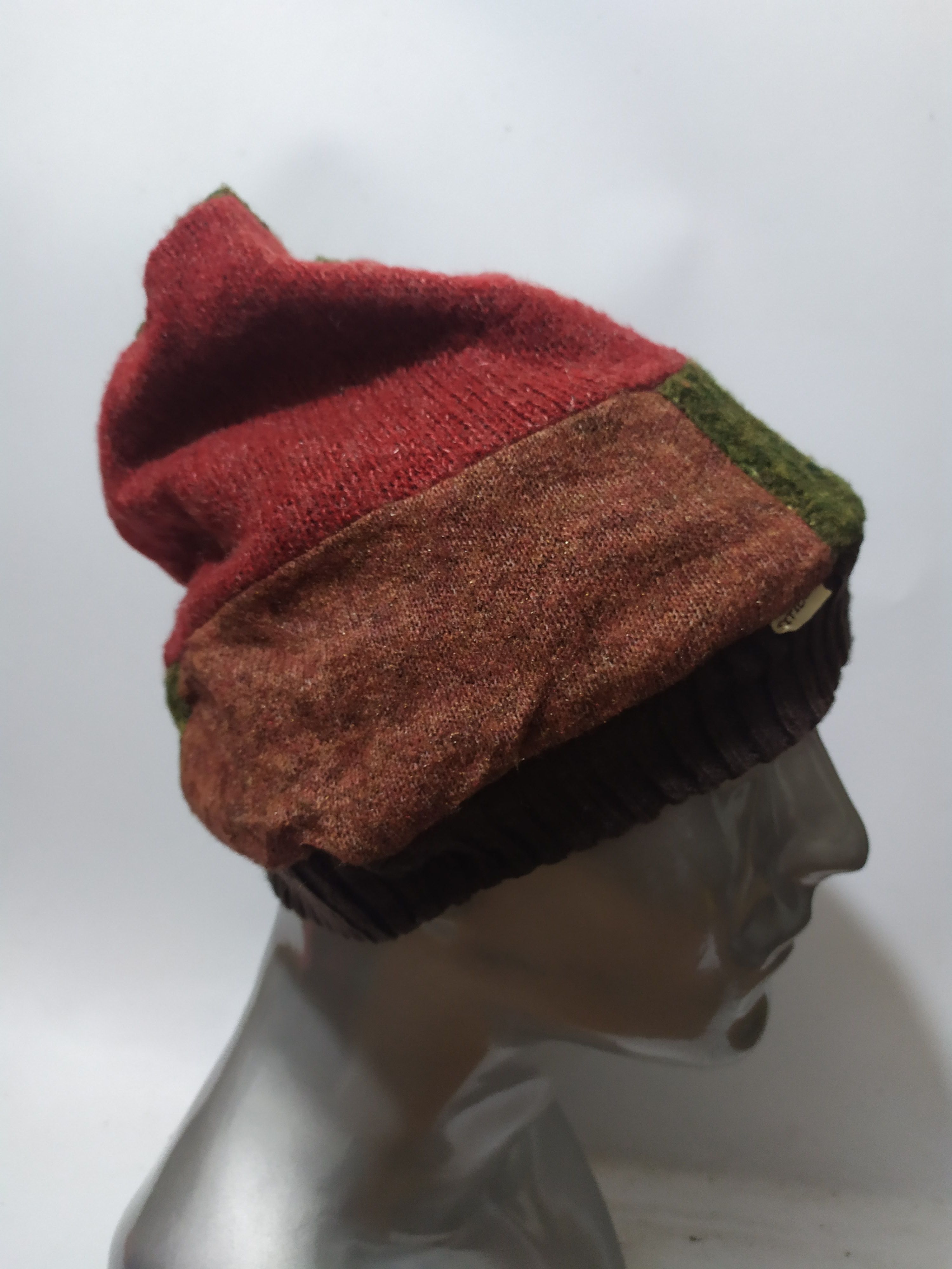 Japanese Brand 🔥Titicaca Japanese Patchwork Design Beanie Hats Size ONE SIZE - 5 Thumbnail