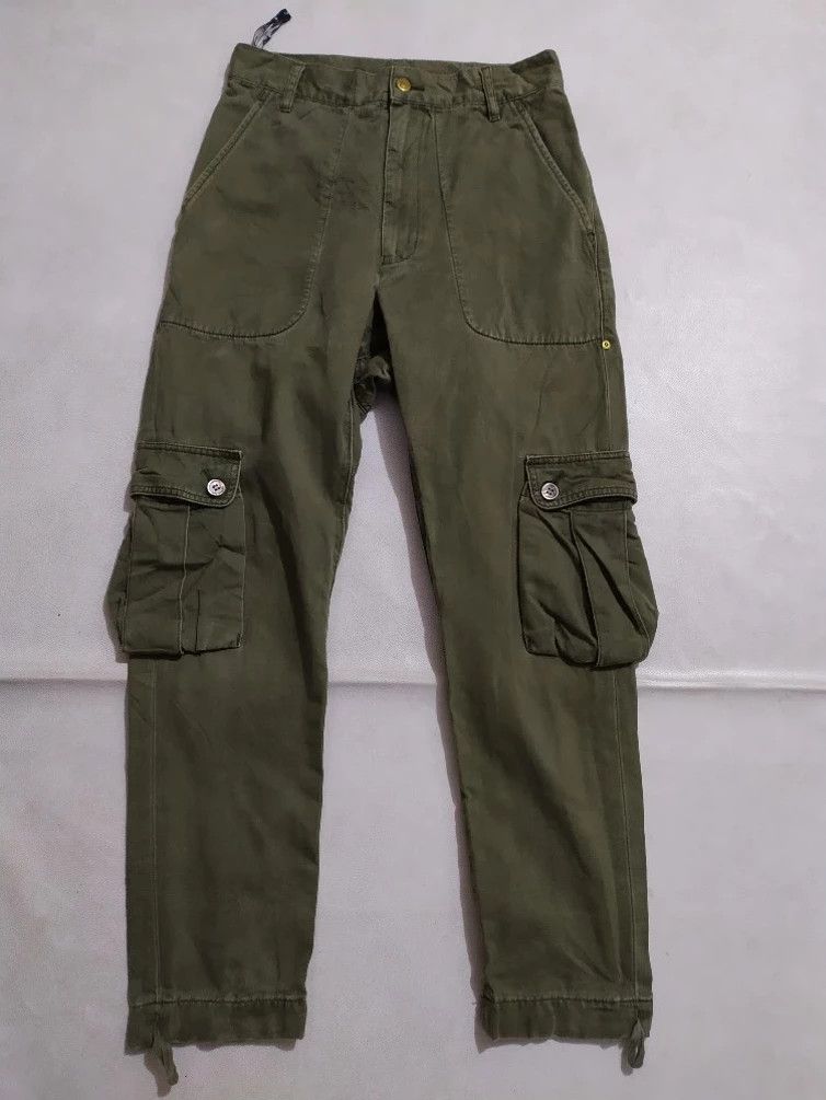 🔥Miyake Mercibeaucoup Drop Crotch Olive Cargo Pants