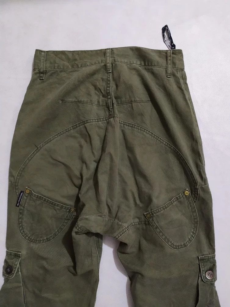 Issey Miyake × mercibeaucoup 🔥Miyake Mercibeaucoup Drop Crotch Olive Cargo Pants Size US 29 - 6 Thumbnail